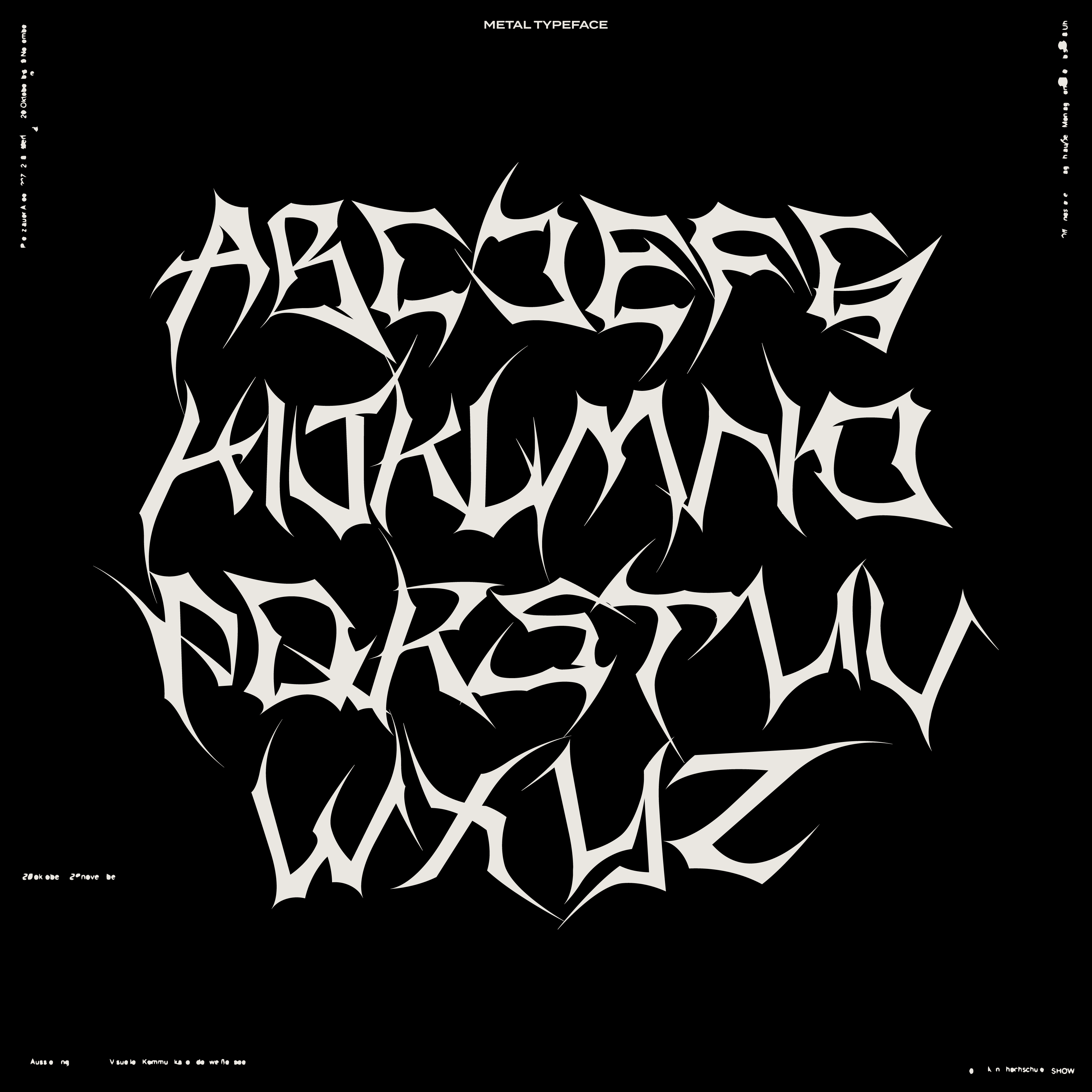 Metal Typeface - secret-cache