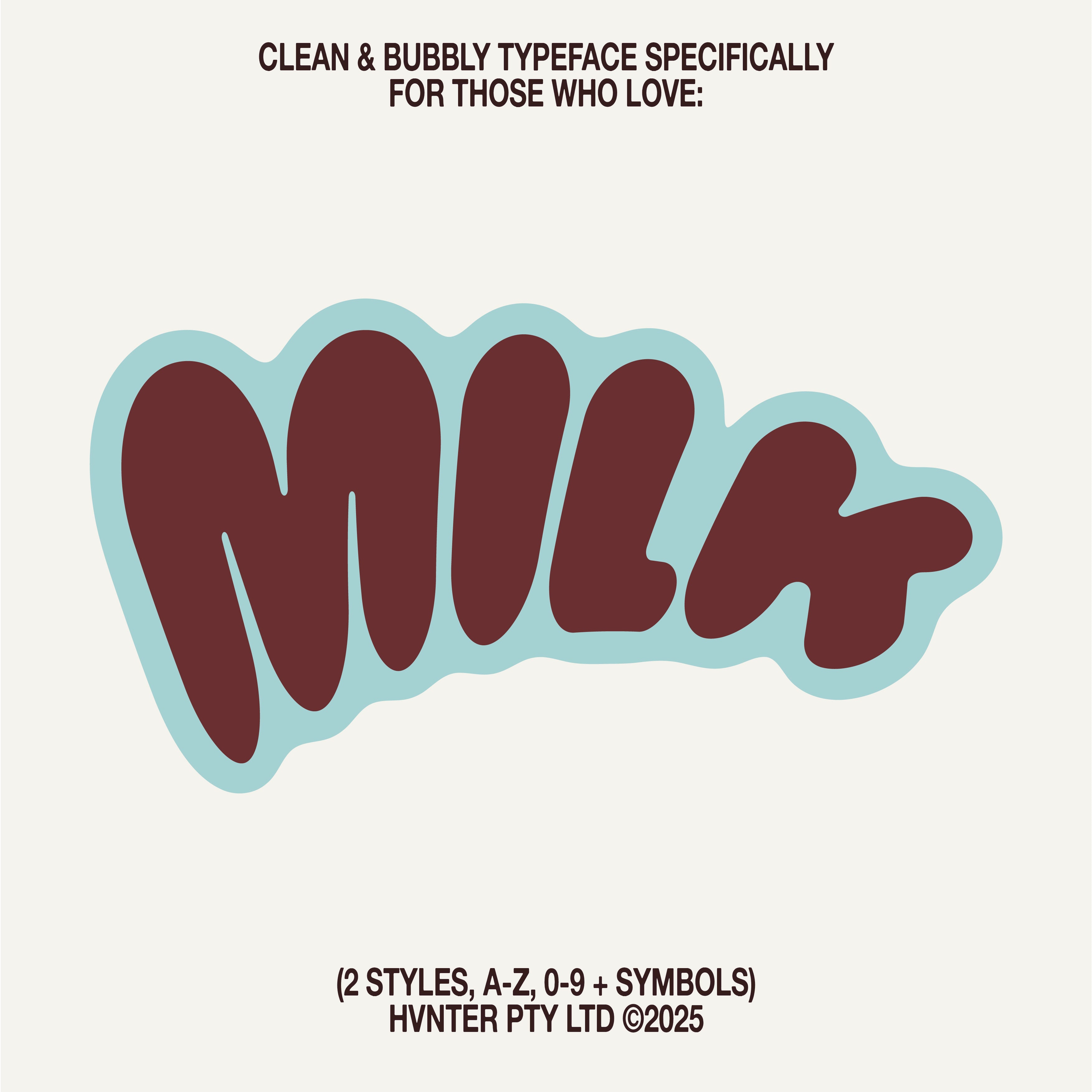 Milk Typeface - secret-cache
