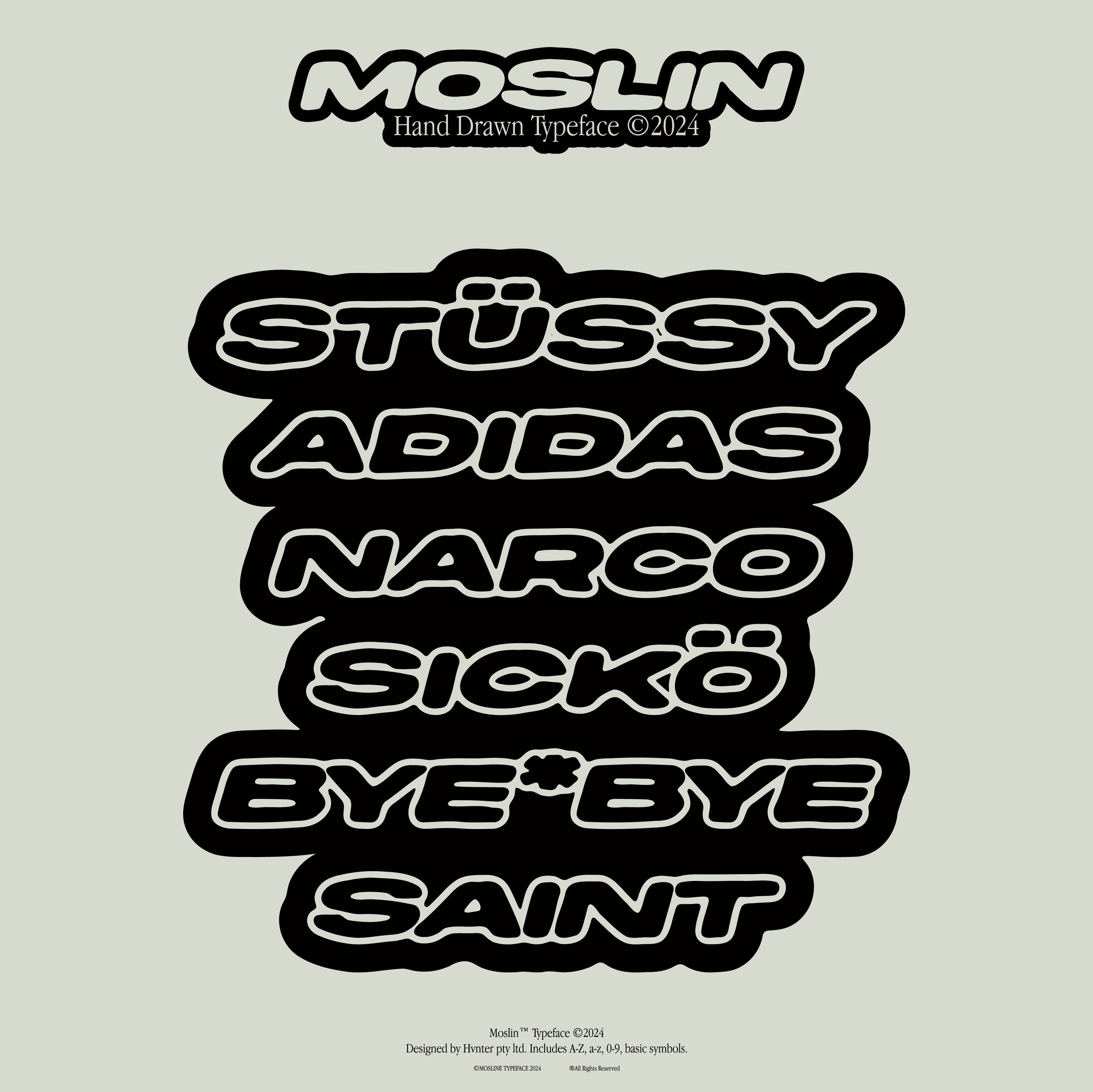 Moslin Typeface - secret-cache