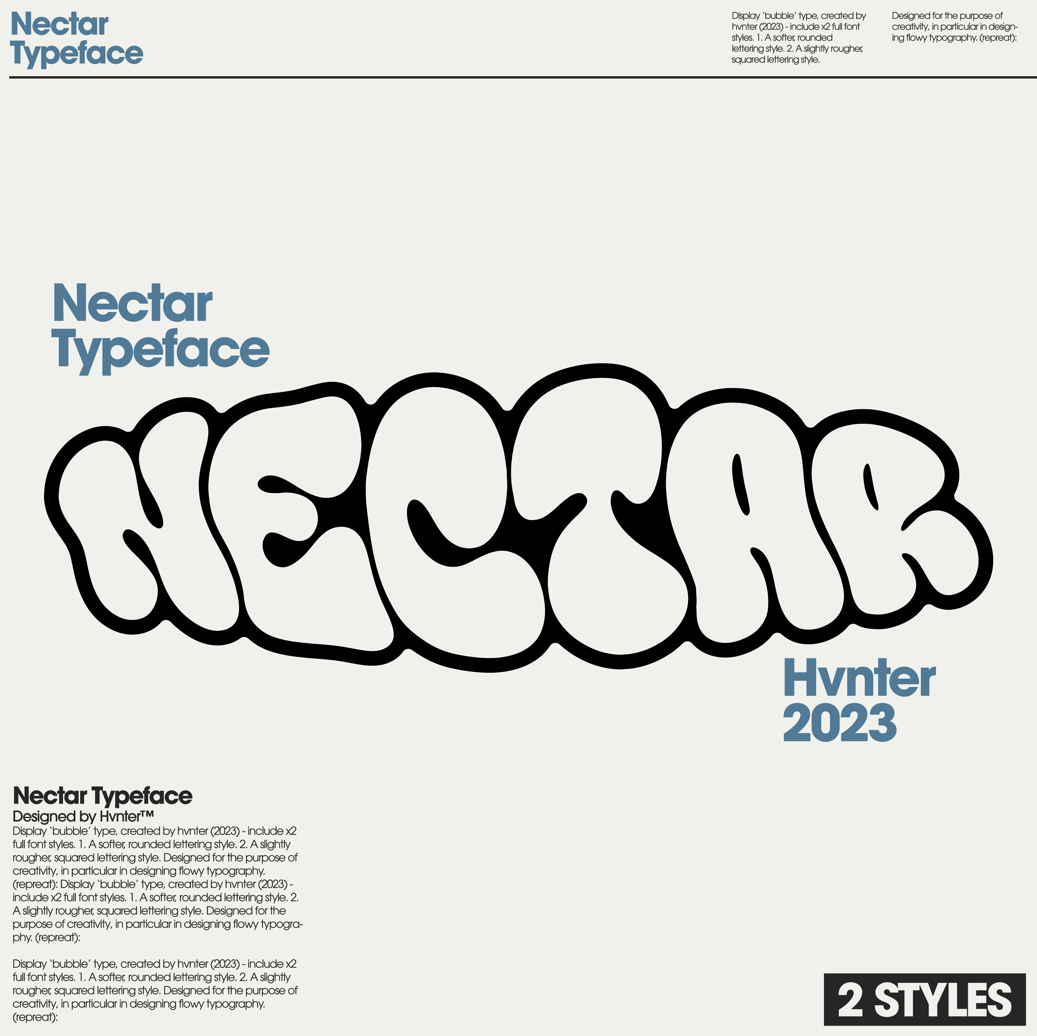 NECTAR Typeface - secret-cache