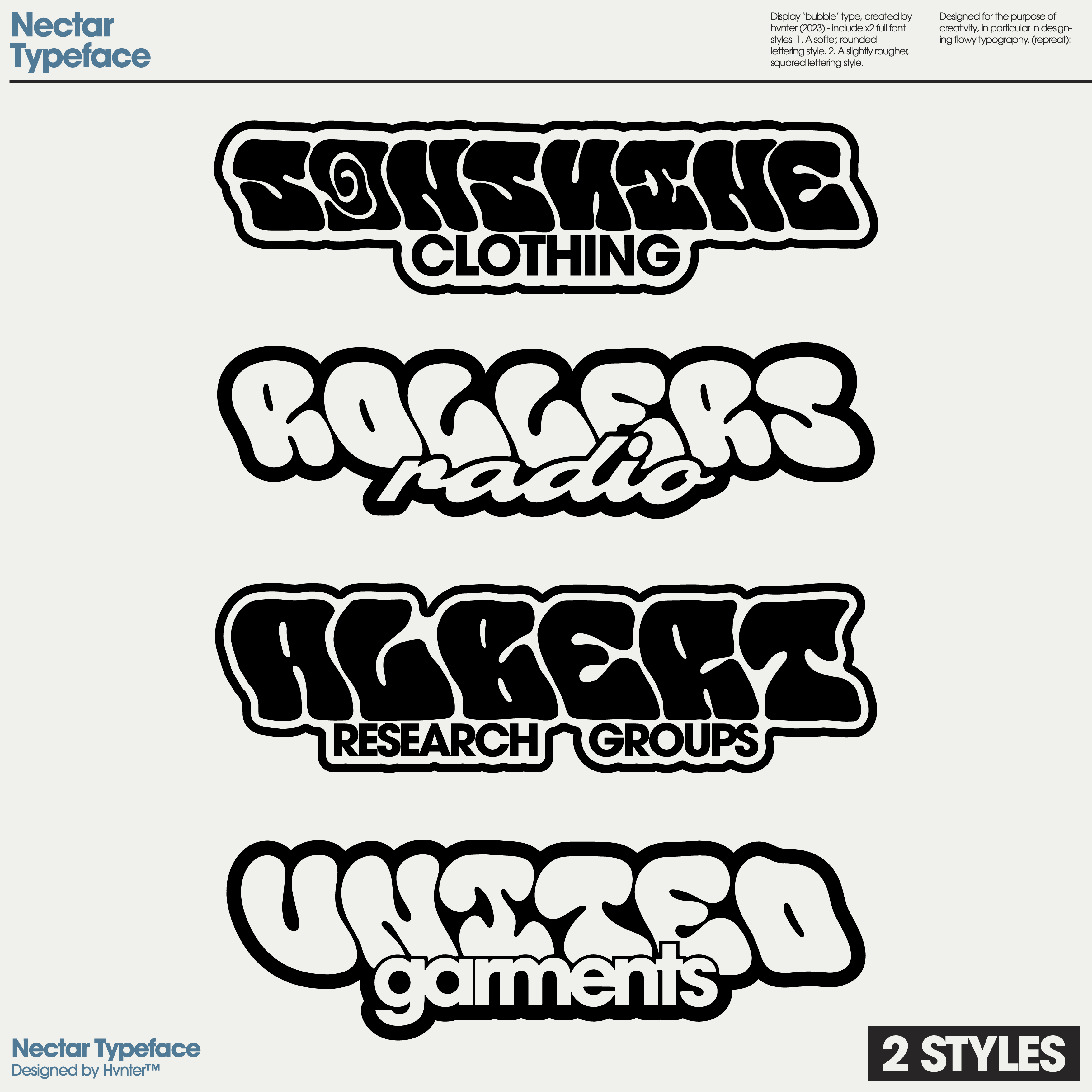 NECTAR Typeface - secret-cache