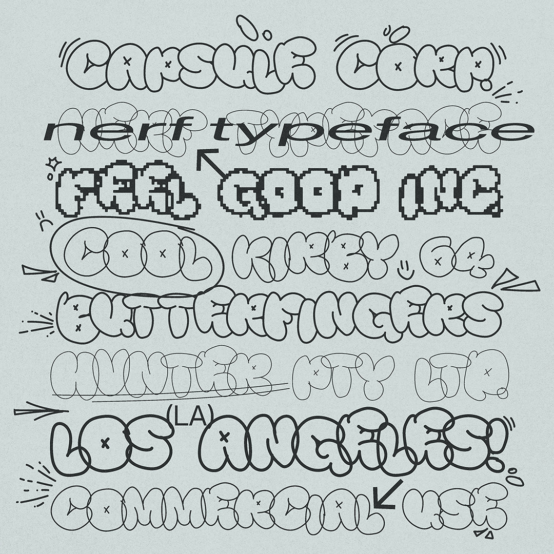 NERF Typeface - secret-cache