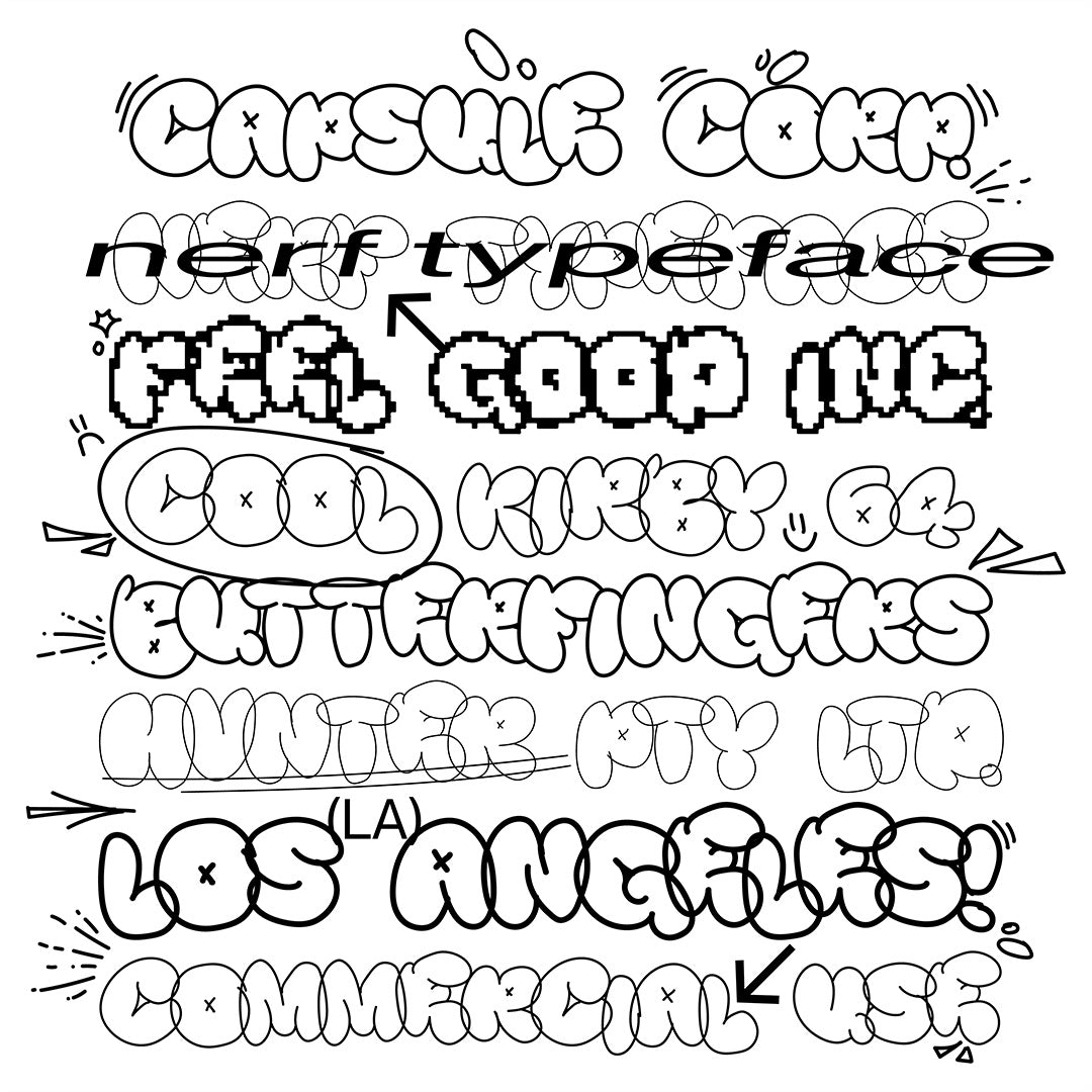 NERF Typeface - secret-cache