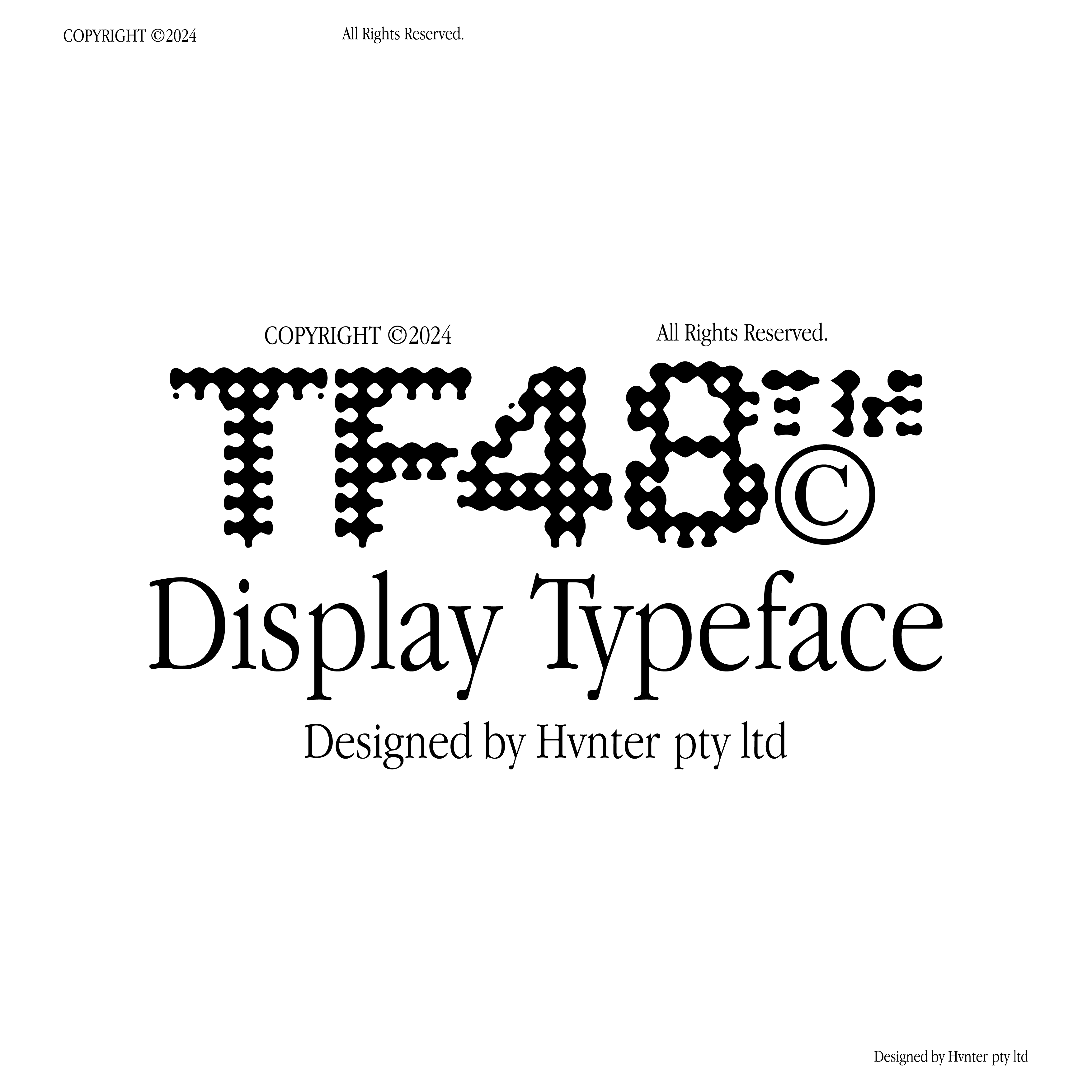 TF48 Typeface - secret-cache