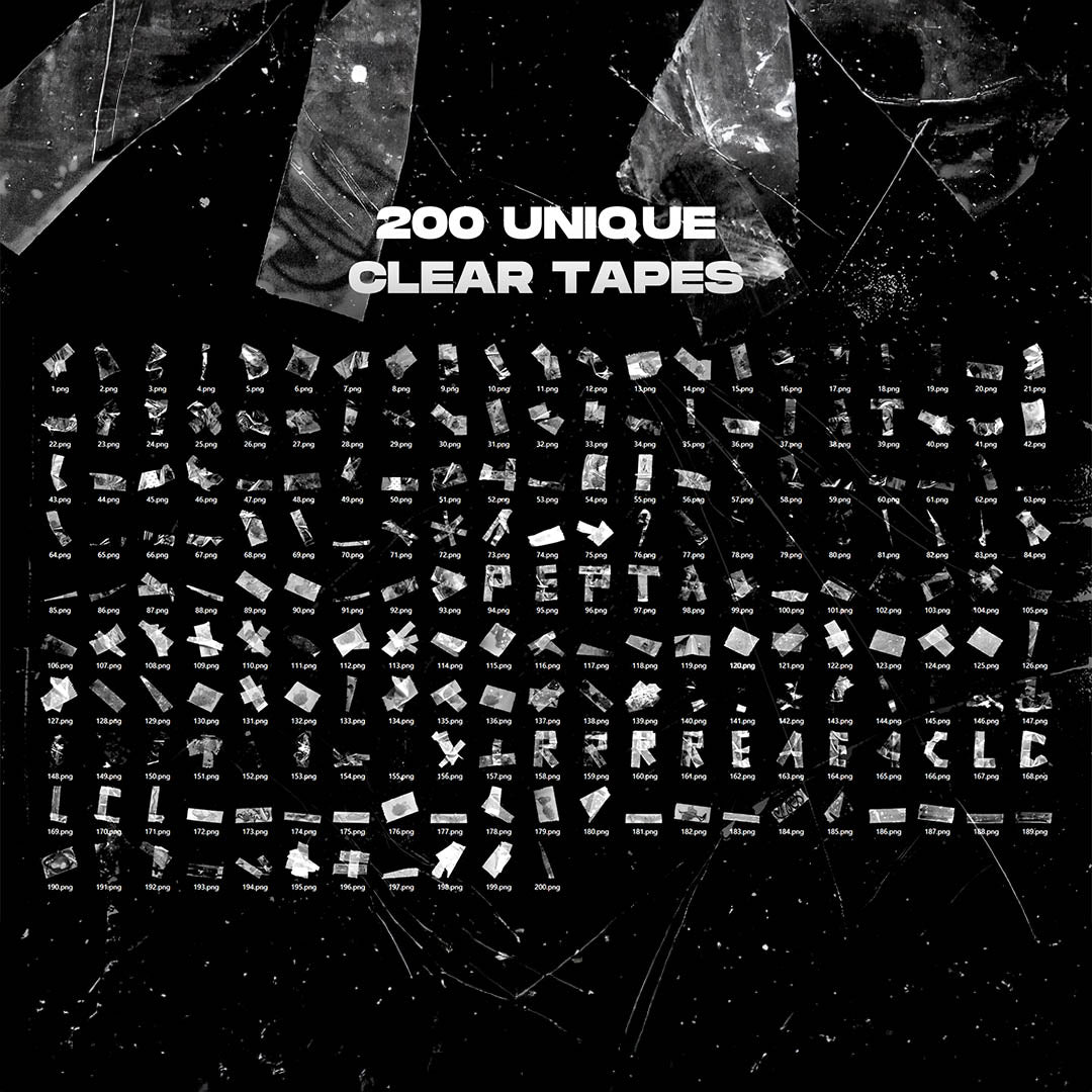 200 Clear Tapes Pack - secret-cache
