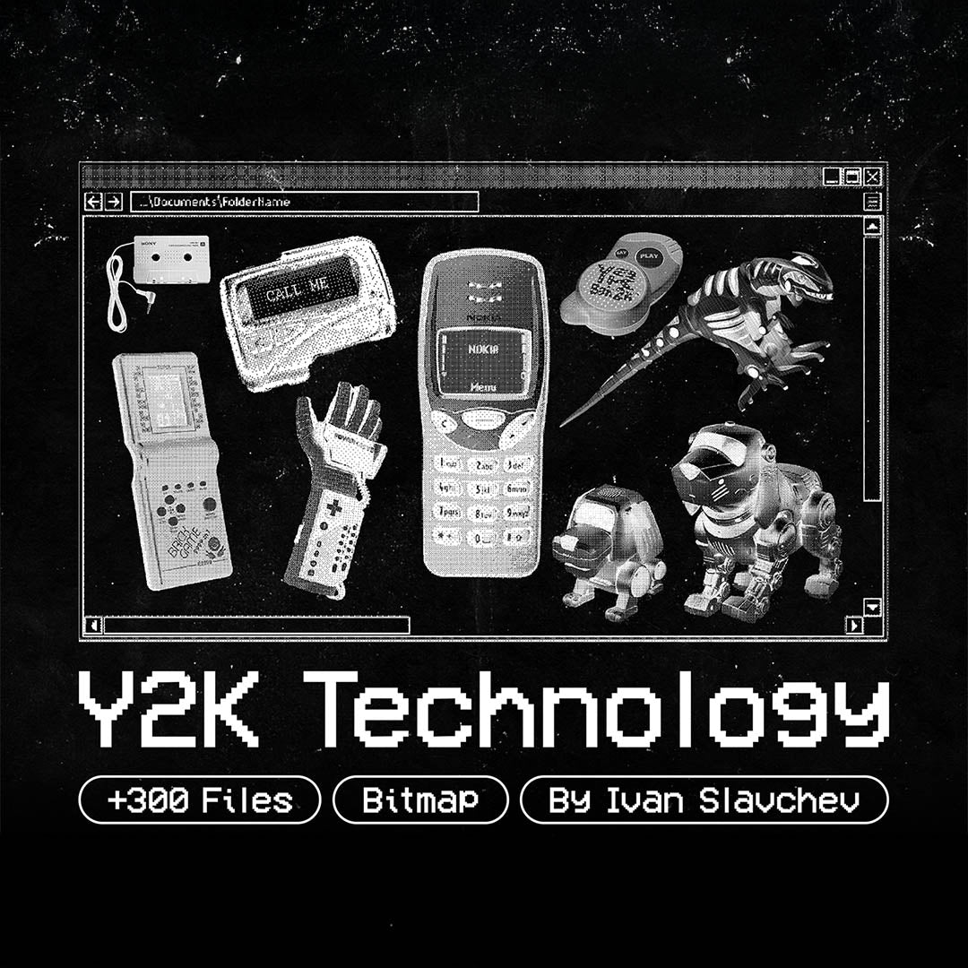 Y2K Technology Pack (+300 PNGs) - secret-cache