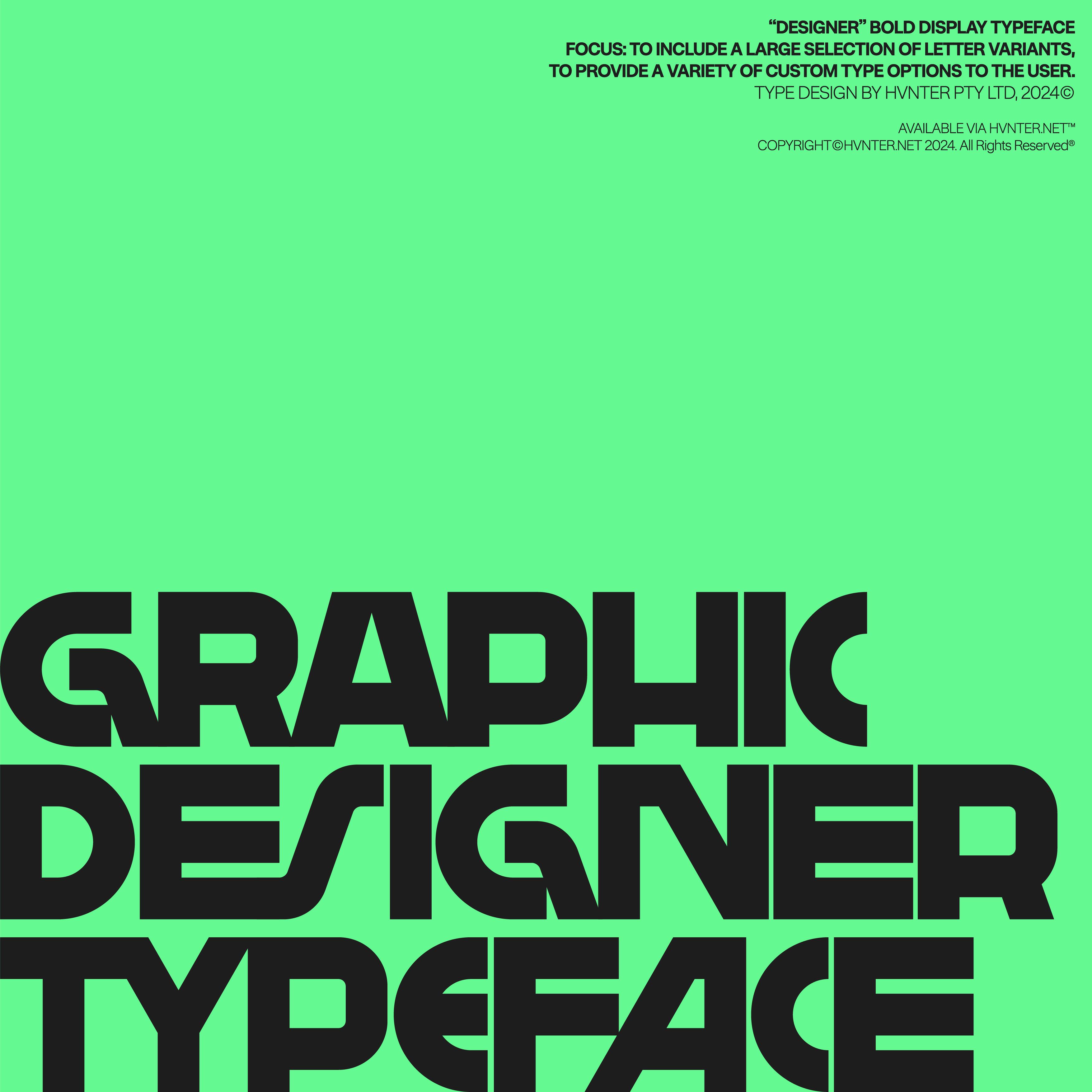 Designer Typeface