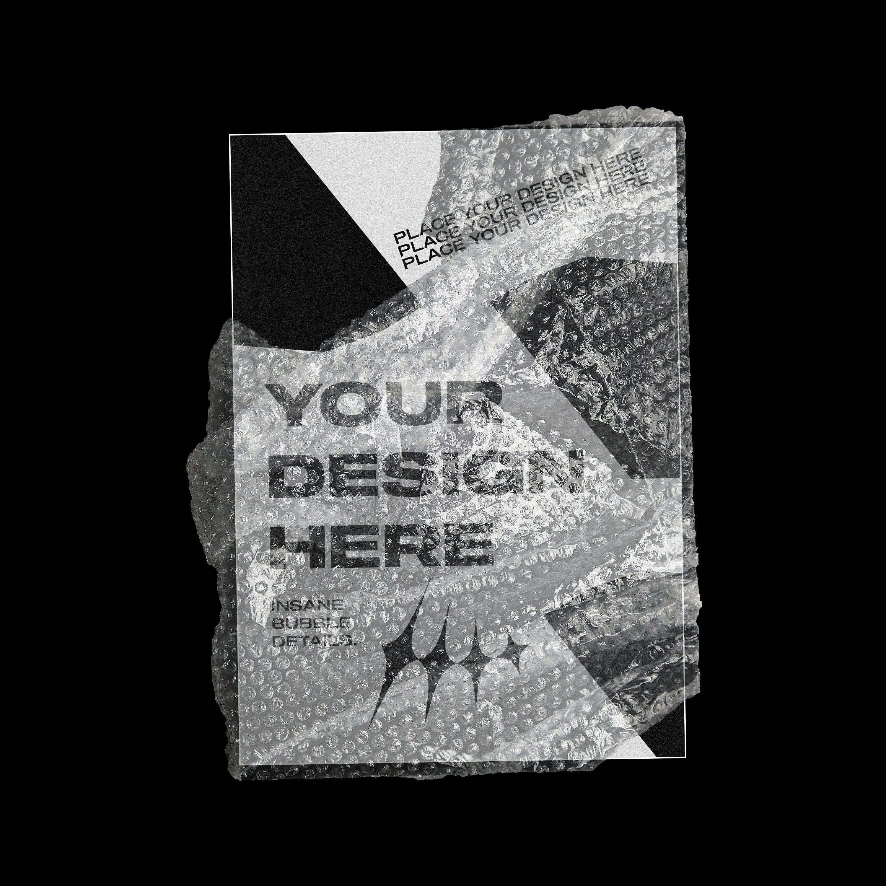 Bubble Wrap Poster Mockup - secret-cache