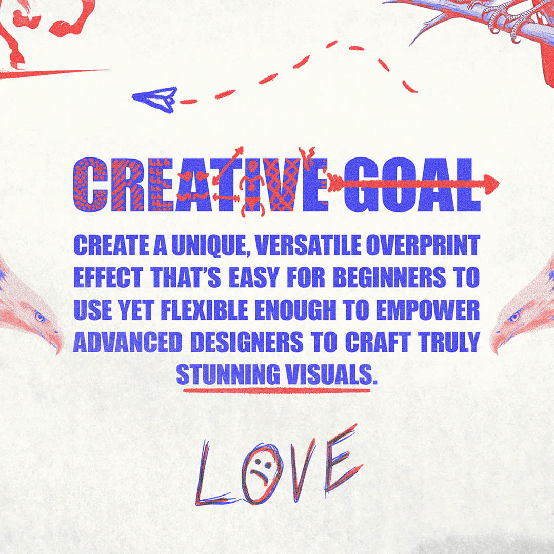 Overprint Effect - Photoshop Template - secret-cache