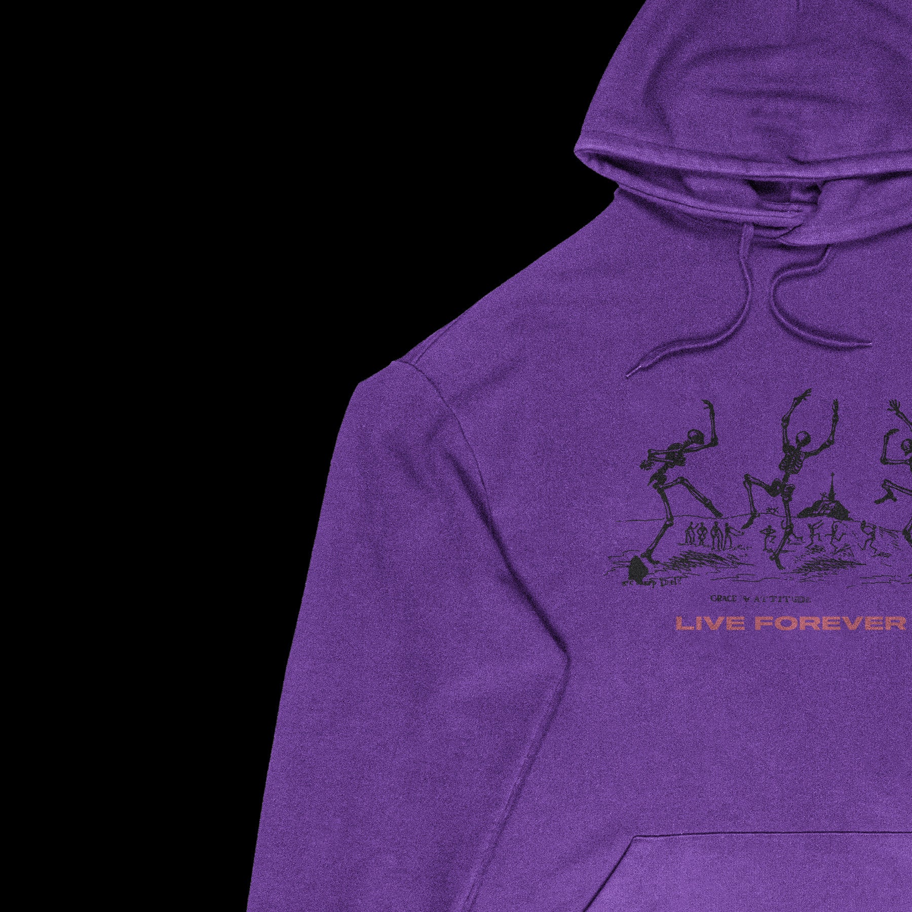 Hoodie with Elongated Sleeves Mockup - secret-cache