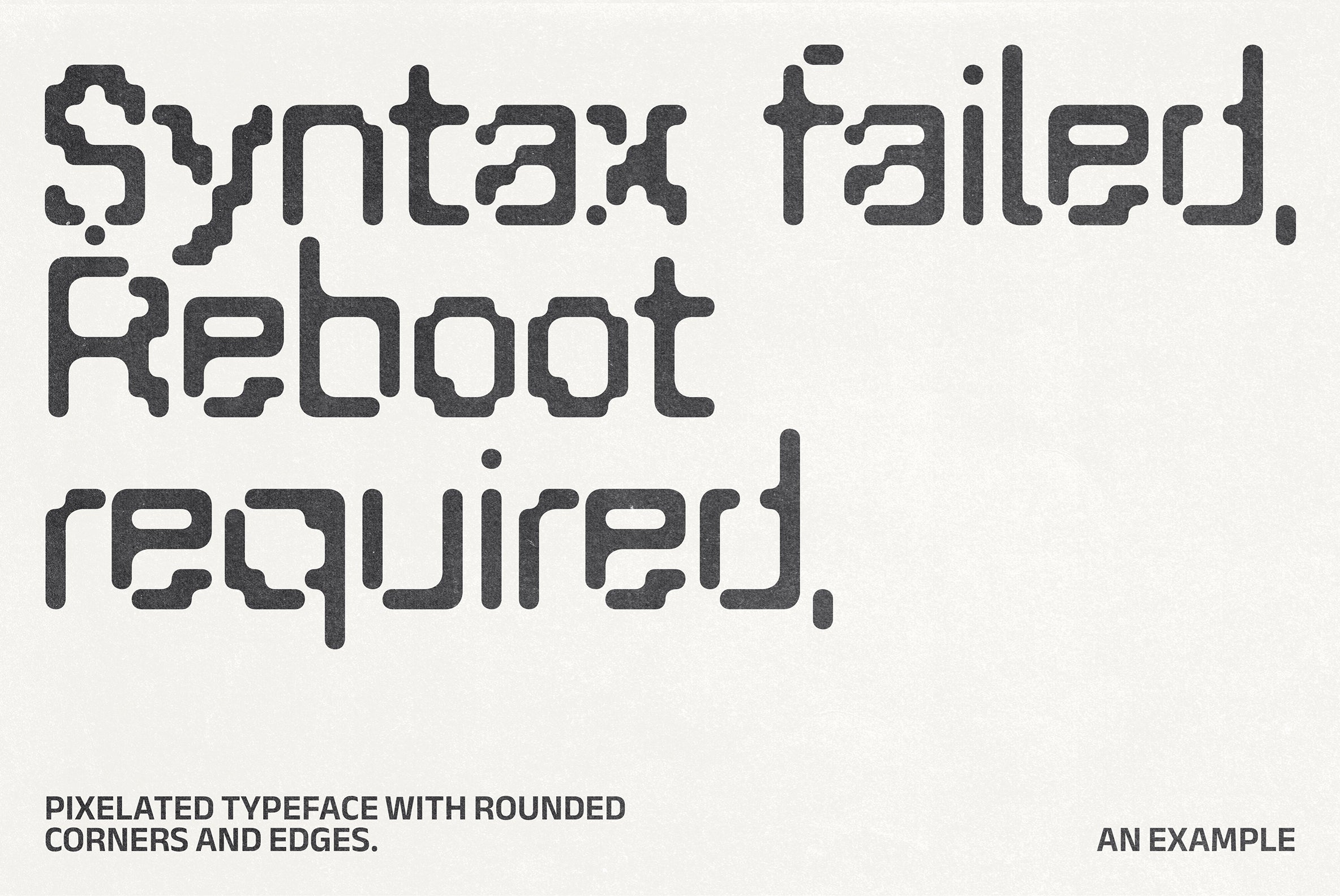 Digi Decay Pixelated Typeface - secret-cache