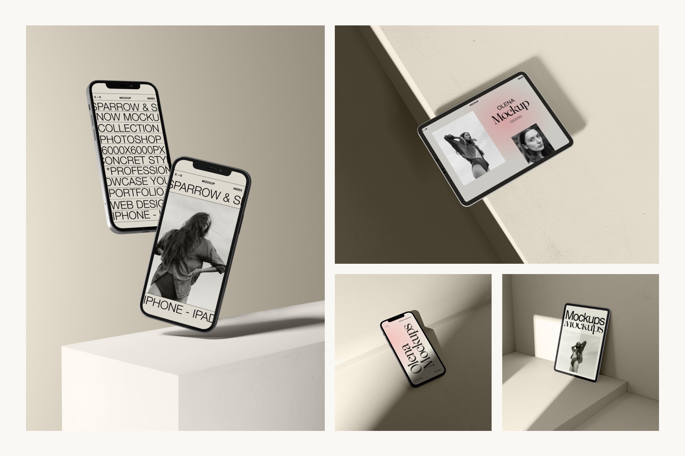 Olena - Device Mockups - secret-cache