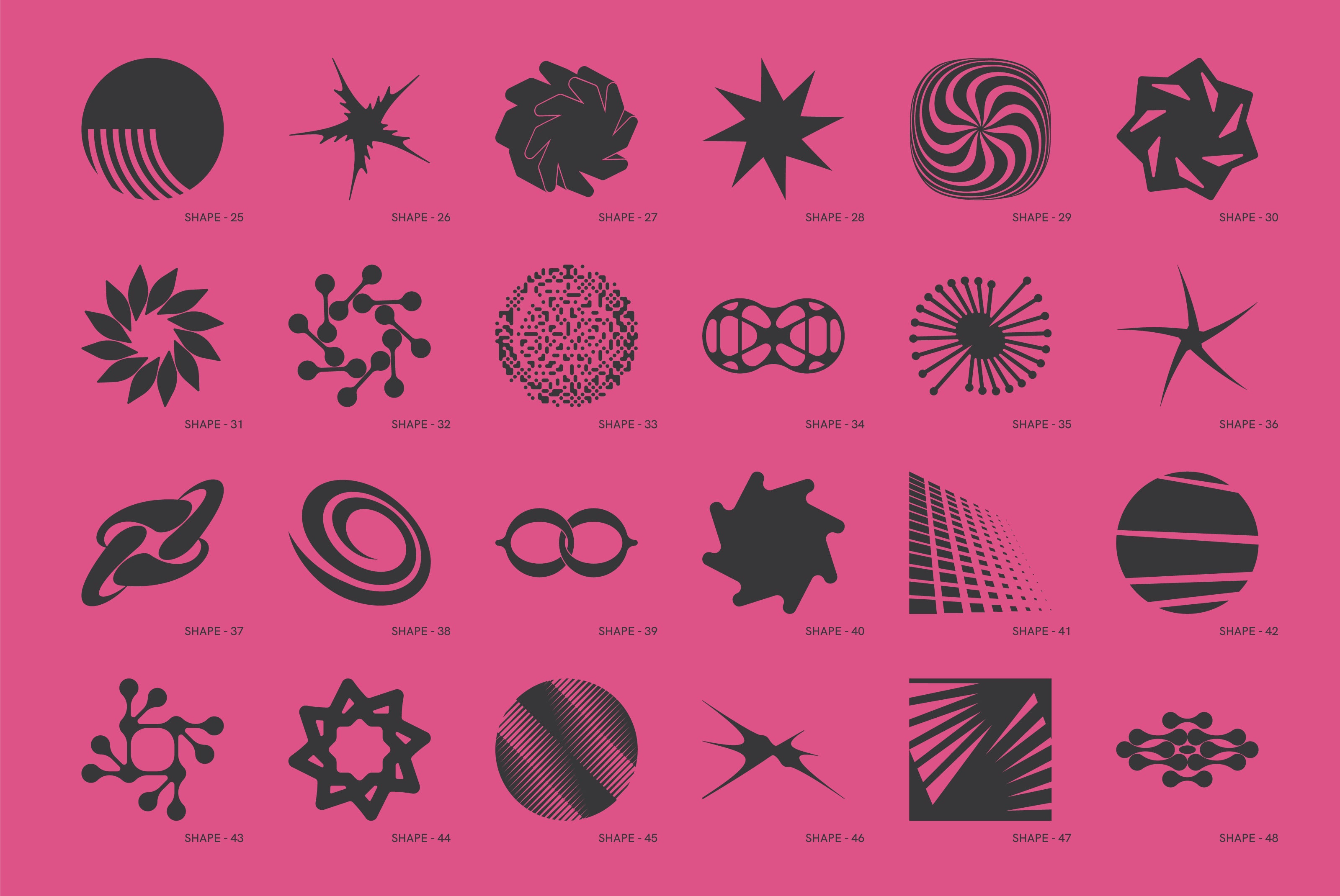 120 Abstract Geometric Shapes. Part 5 - secret-cache
