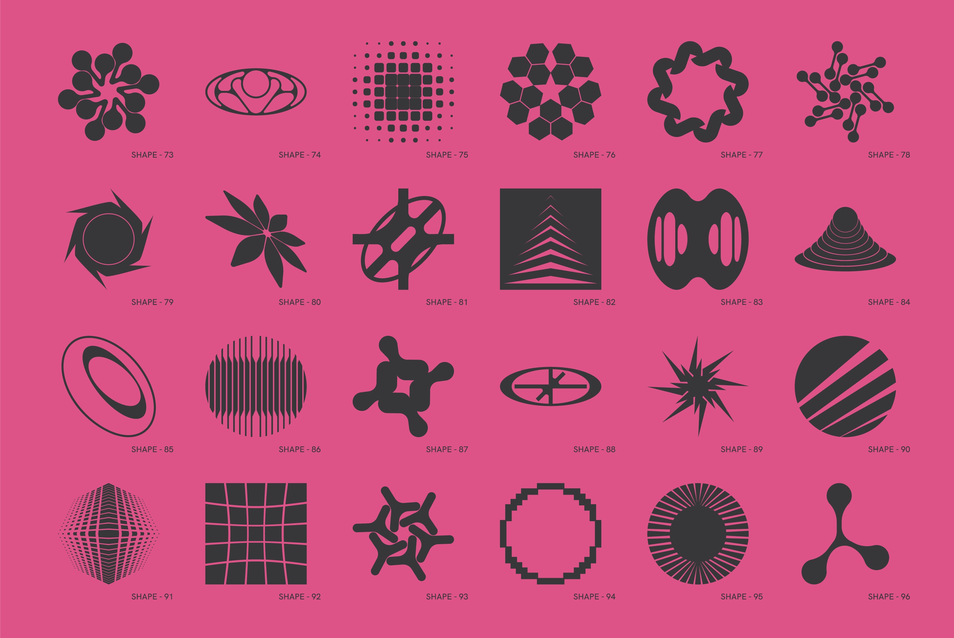 120 Abstract Geometric Shapes. Part 5 - secret-cache