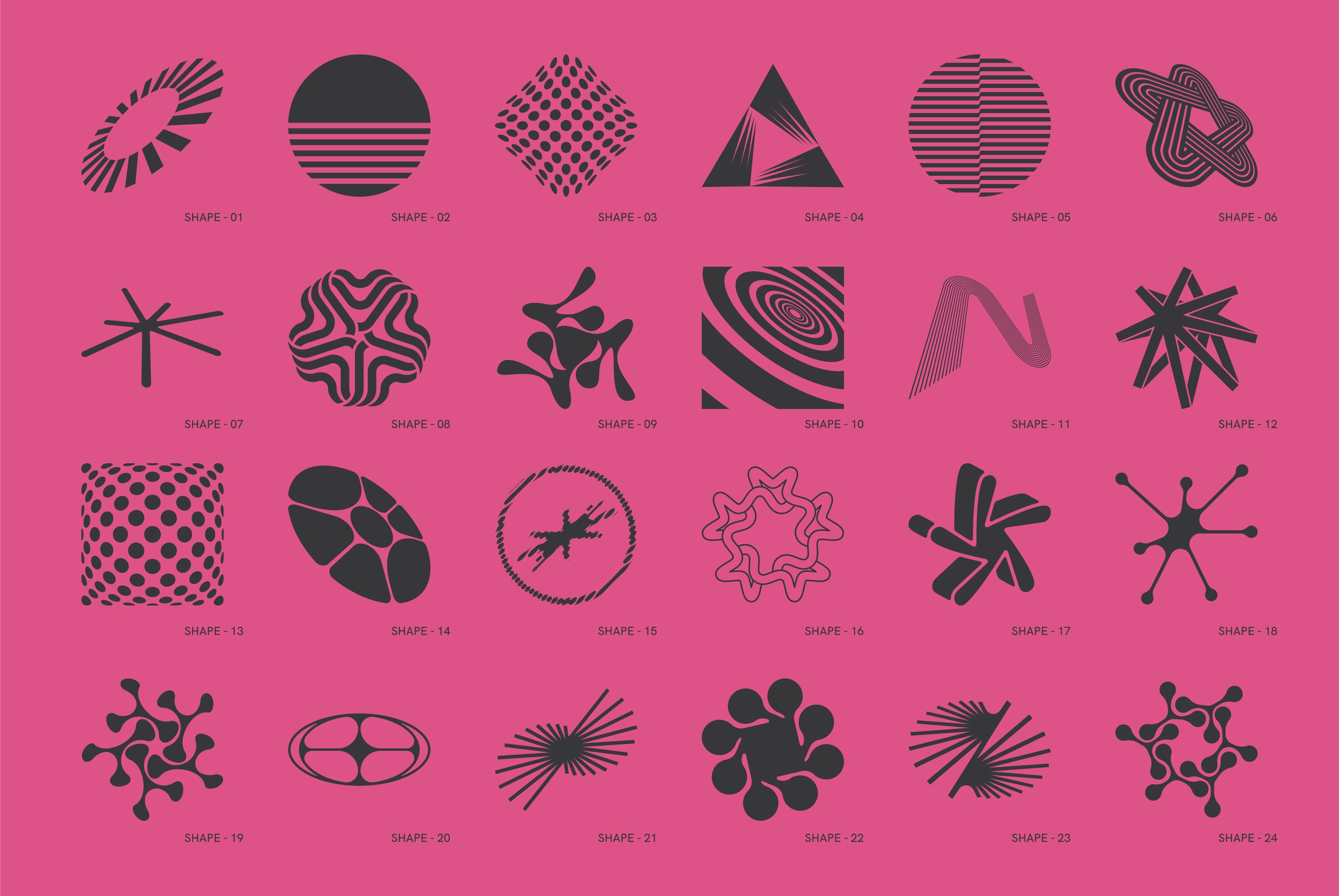 120 Abstract Geometric Shapes. Part 5 - secret-cache