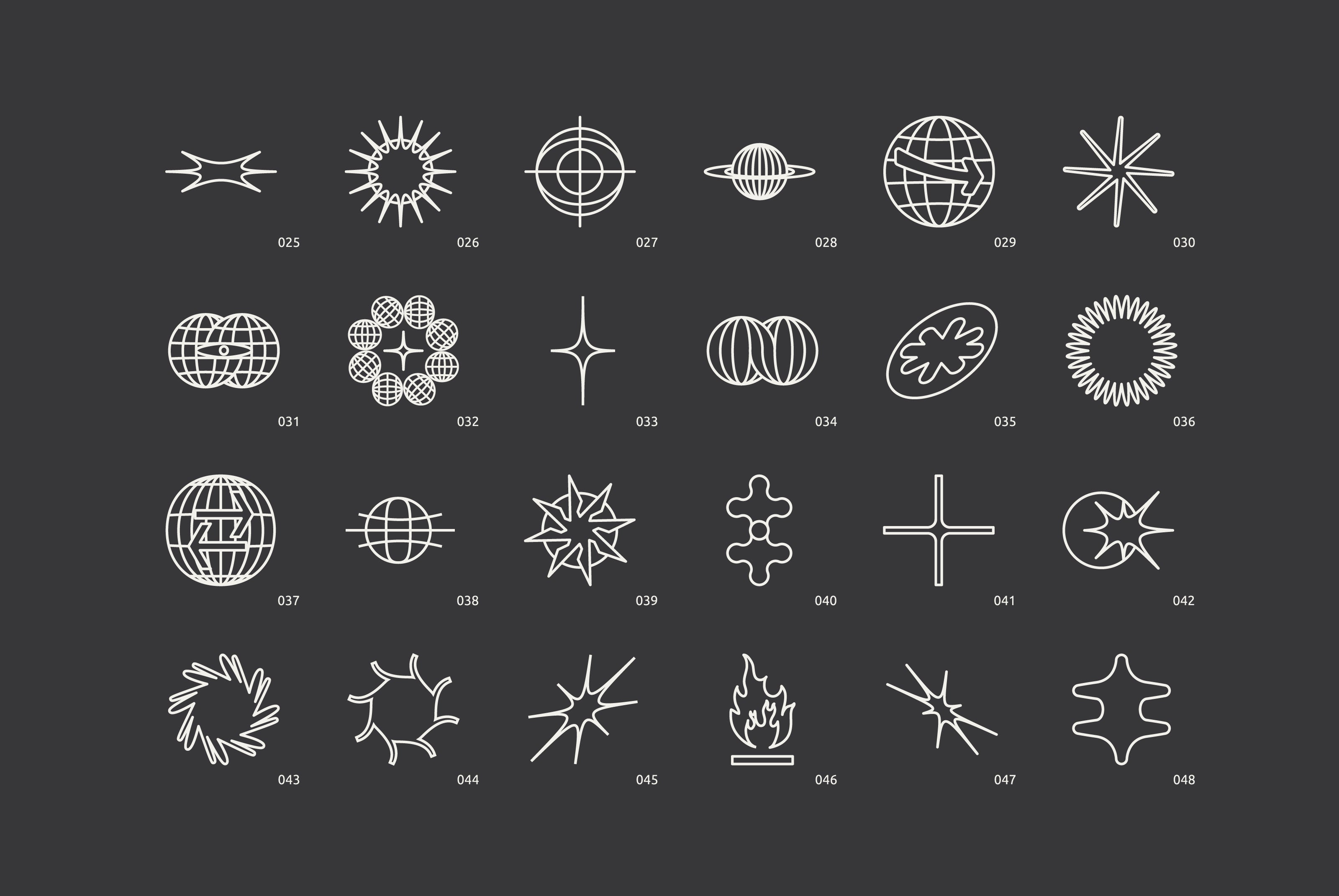 96 Linear Vector Shapes. Part 1 - secret-cache