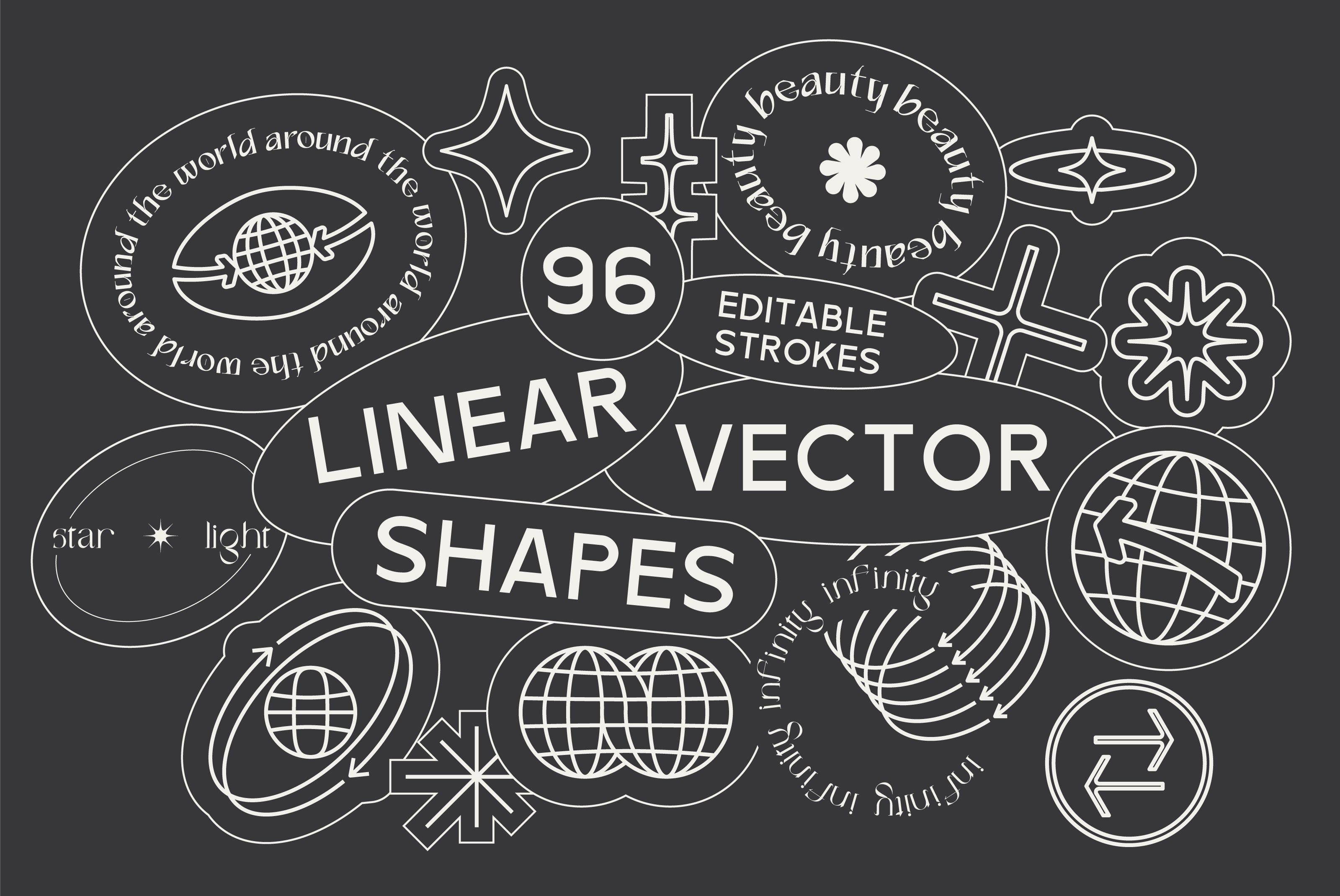 96 Linear Vector Shapes. Part 1 - secret-cache