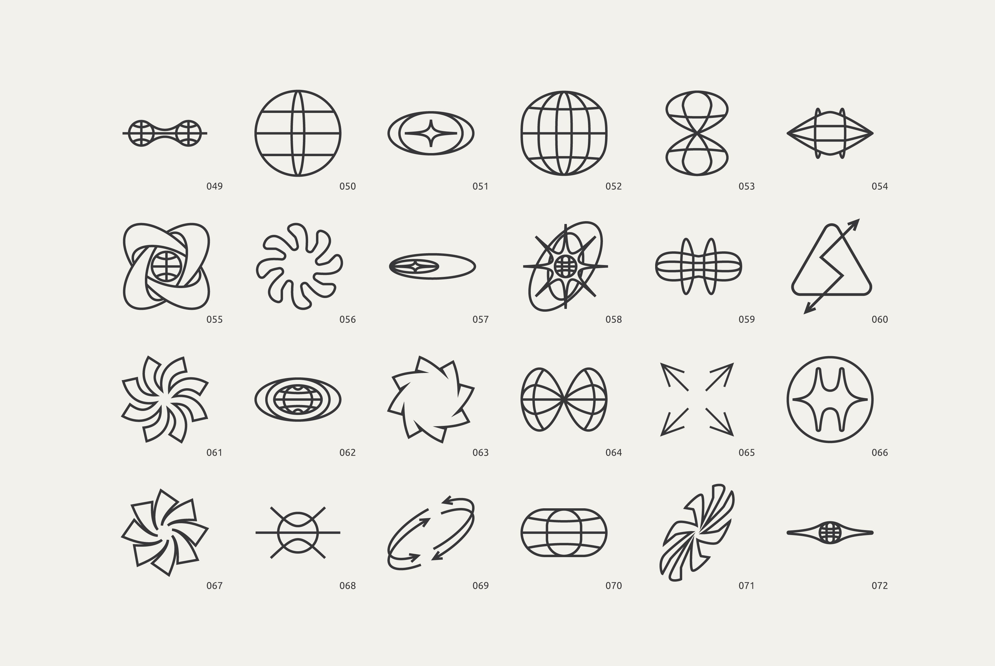 96 Linear Vector Shapes. Part2 - secret-cache