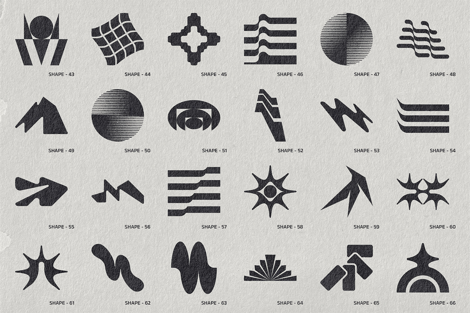 GeoForm Kit - 96 Shapes, Badges - secret-cache