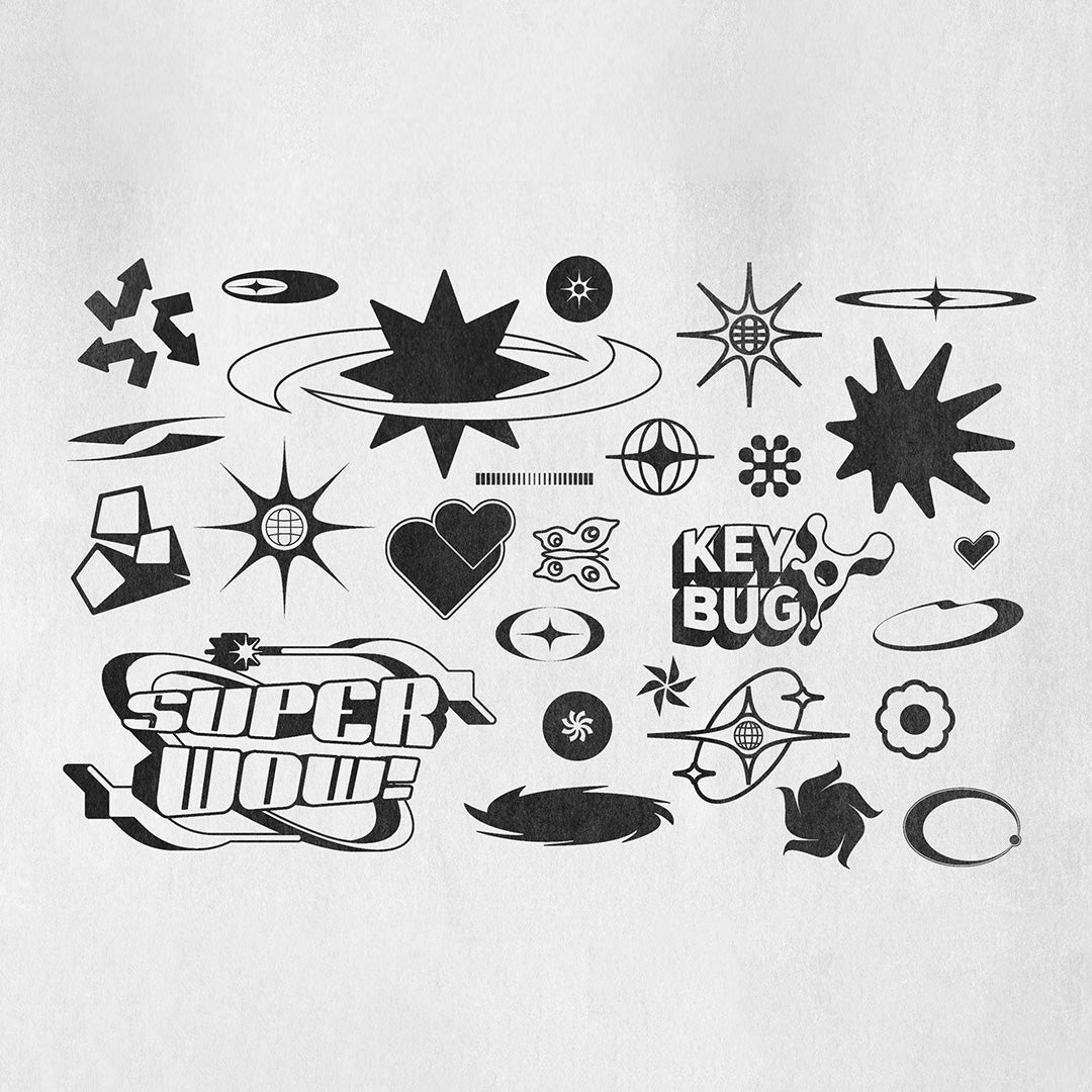 Y2K 240 Shapes Badges Graphic Styles - secret-cache