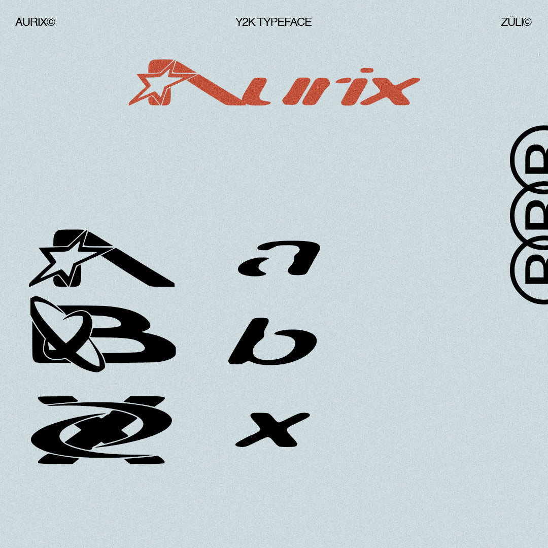Aürix - Y2k Typeface - secret-cache