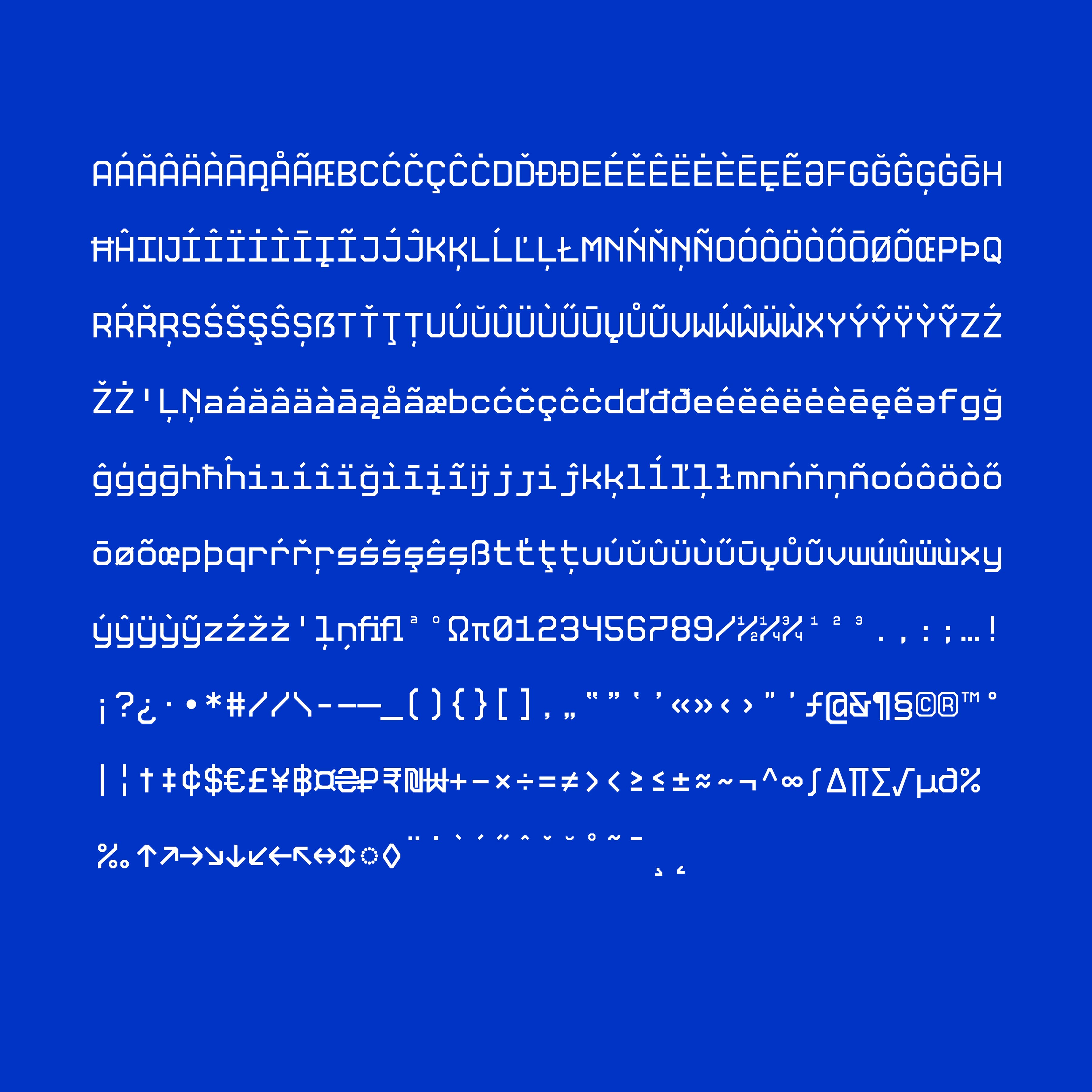 Osamu Monospaced Typeface