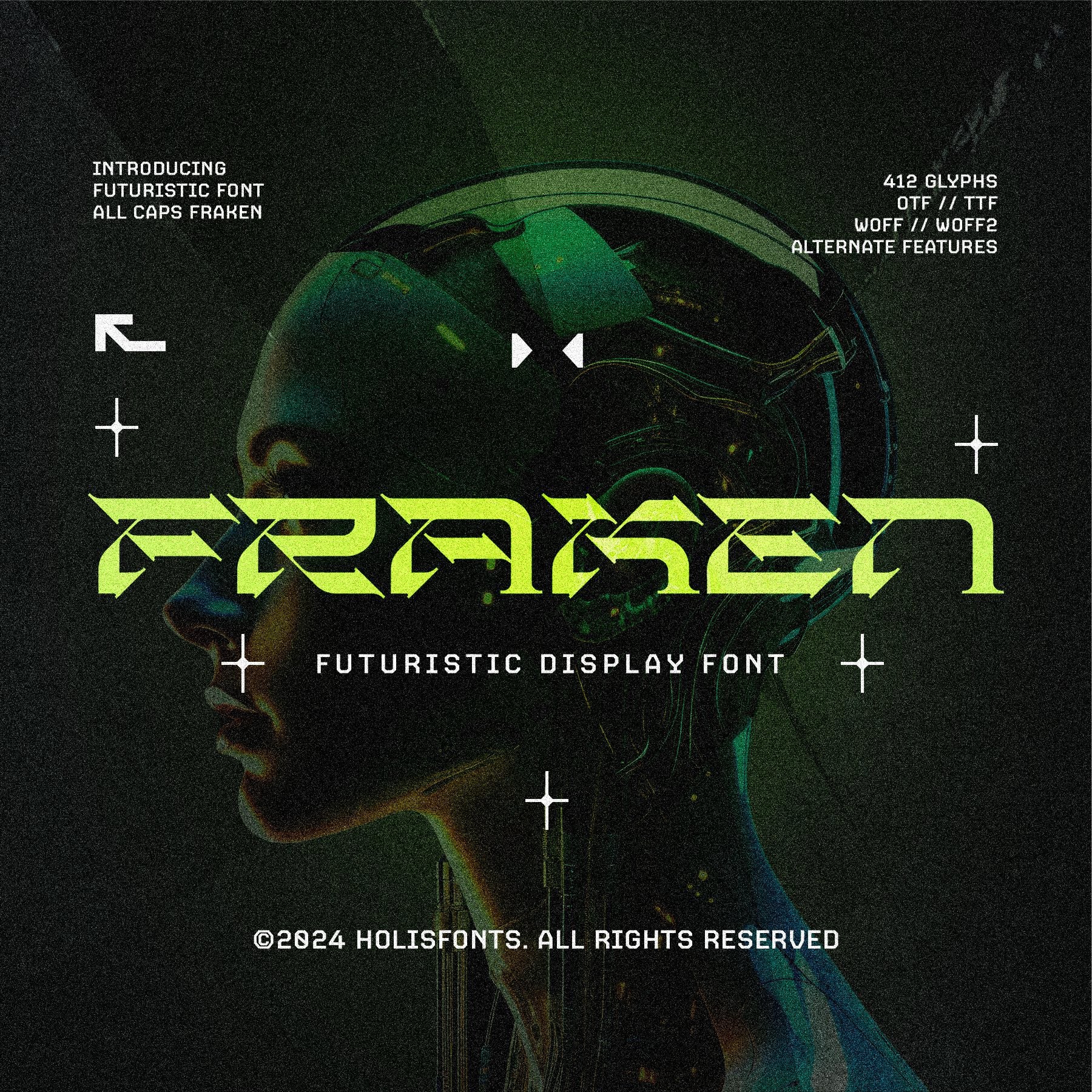 Fraken Futuristic Font