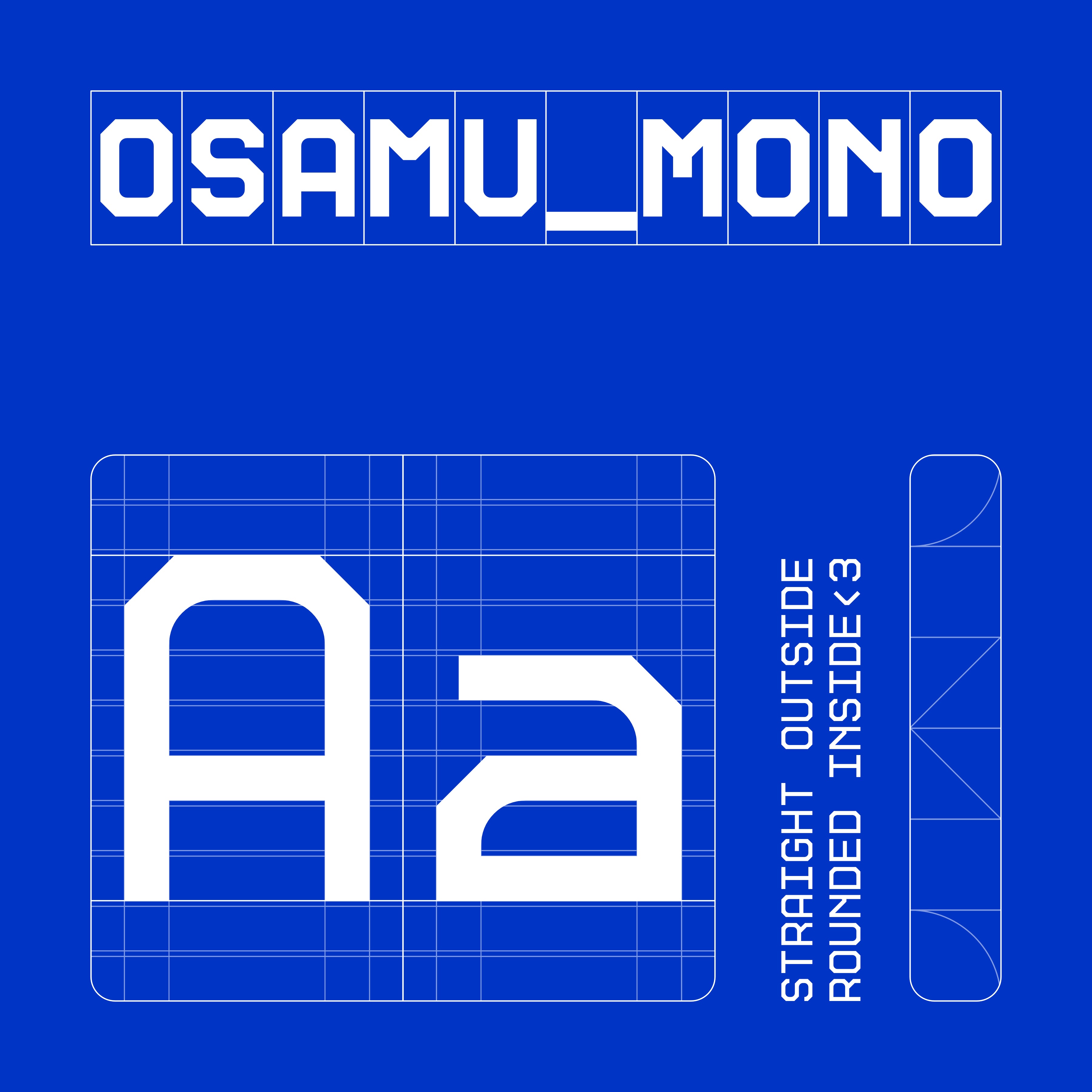 Osamu Monospaced Typeface