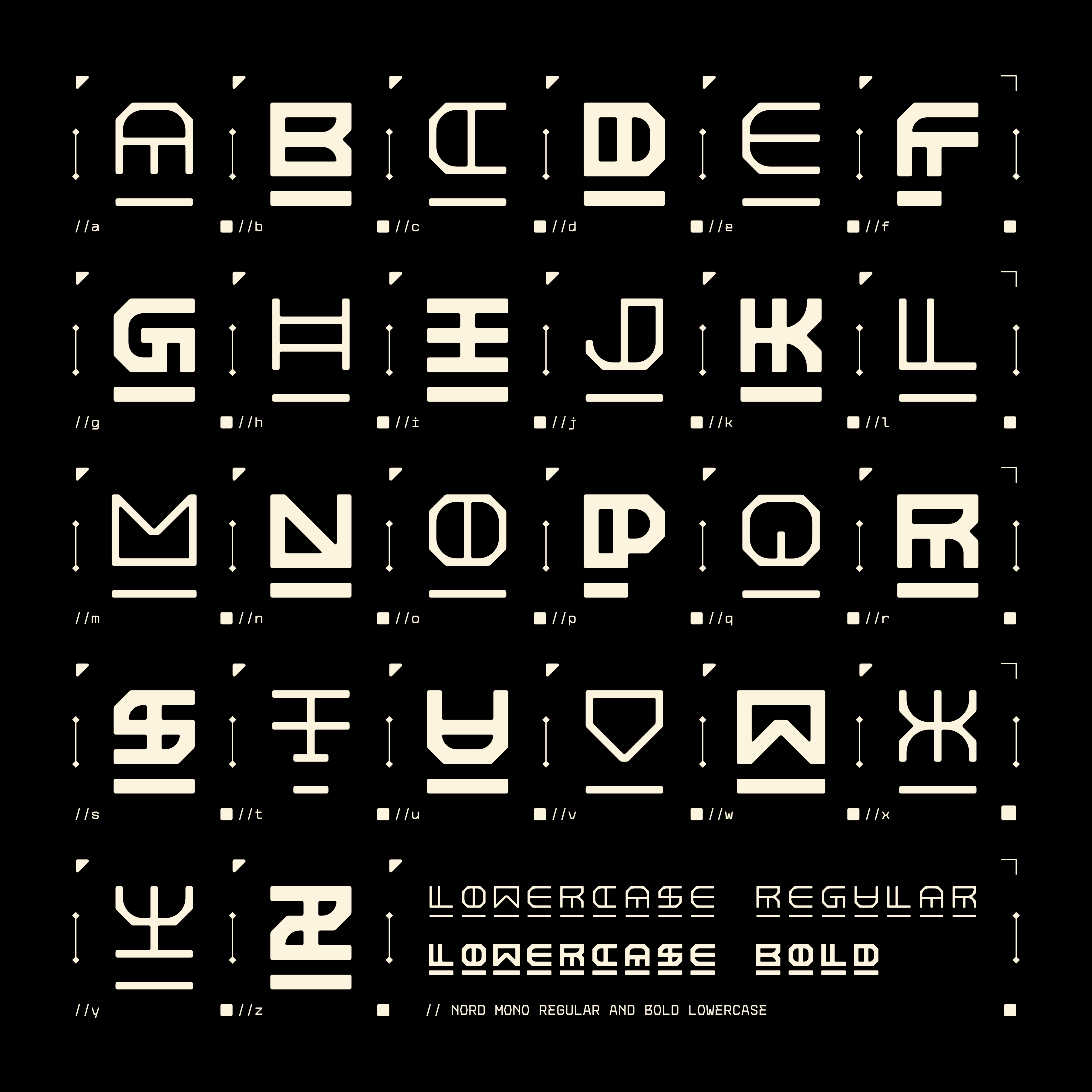 NORD MONO TYPEFACE