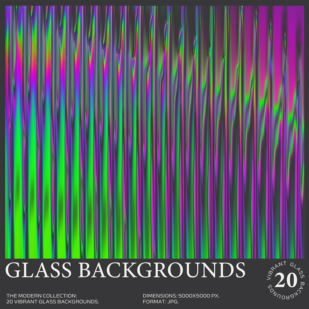 20 Vibrant Glass Backgrounds