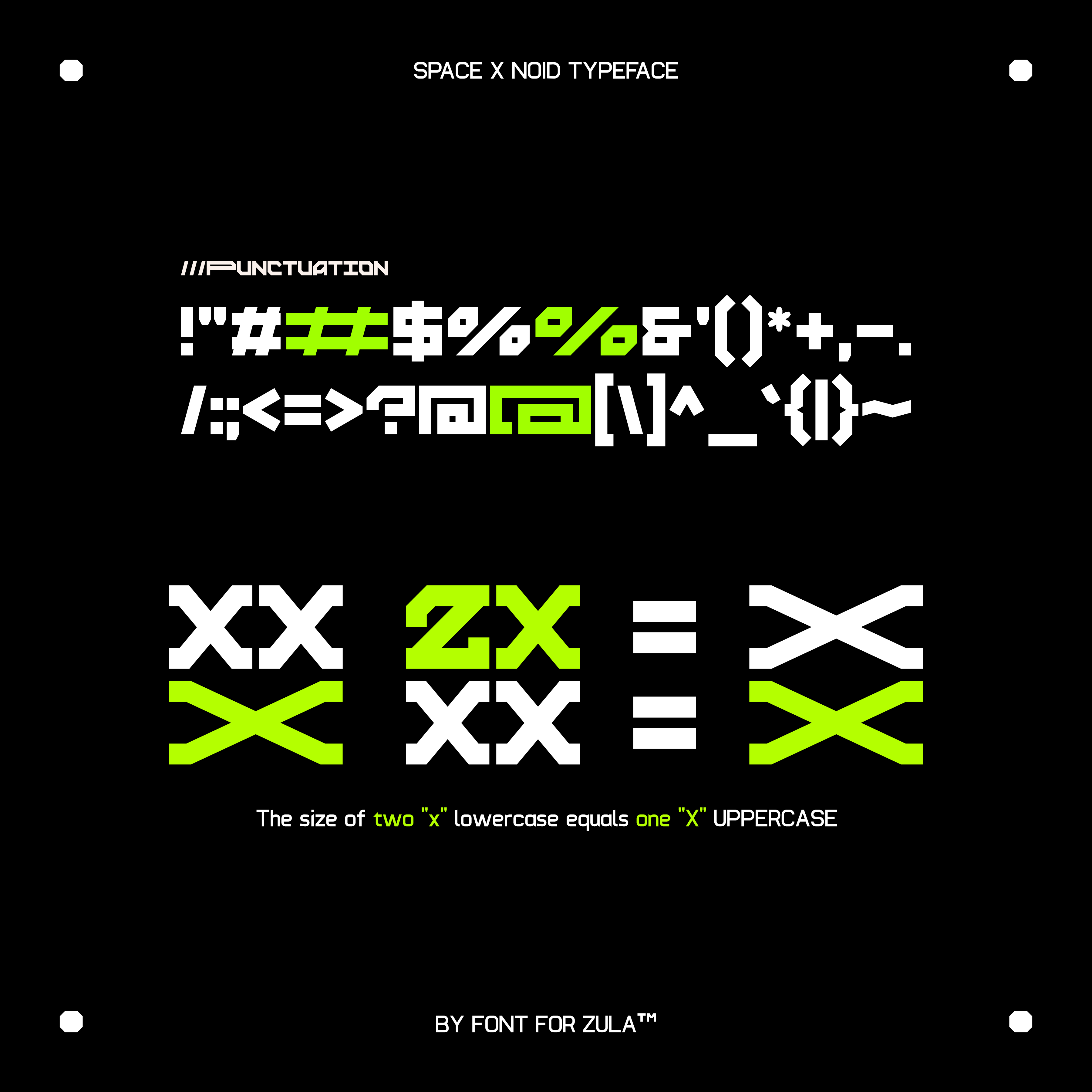 Space X Noid Typeface