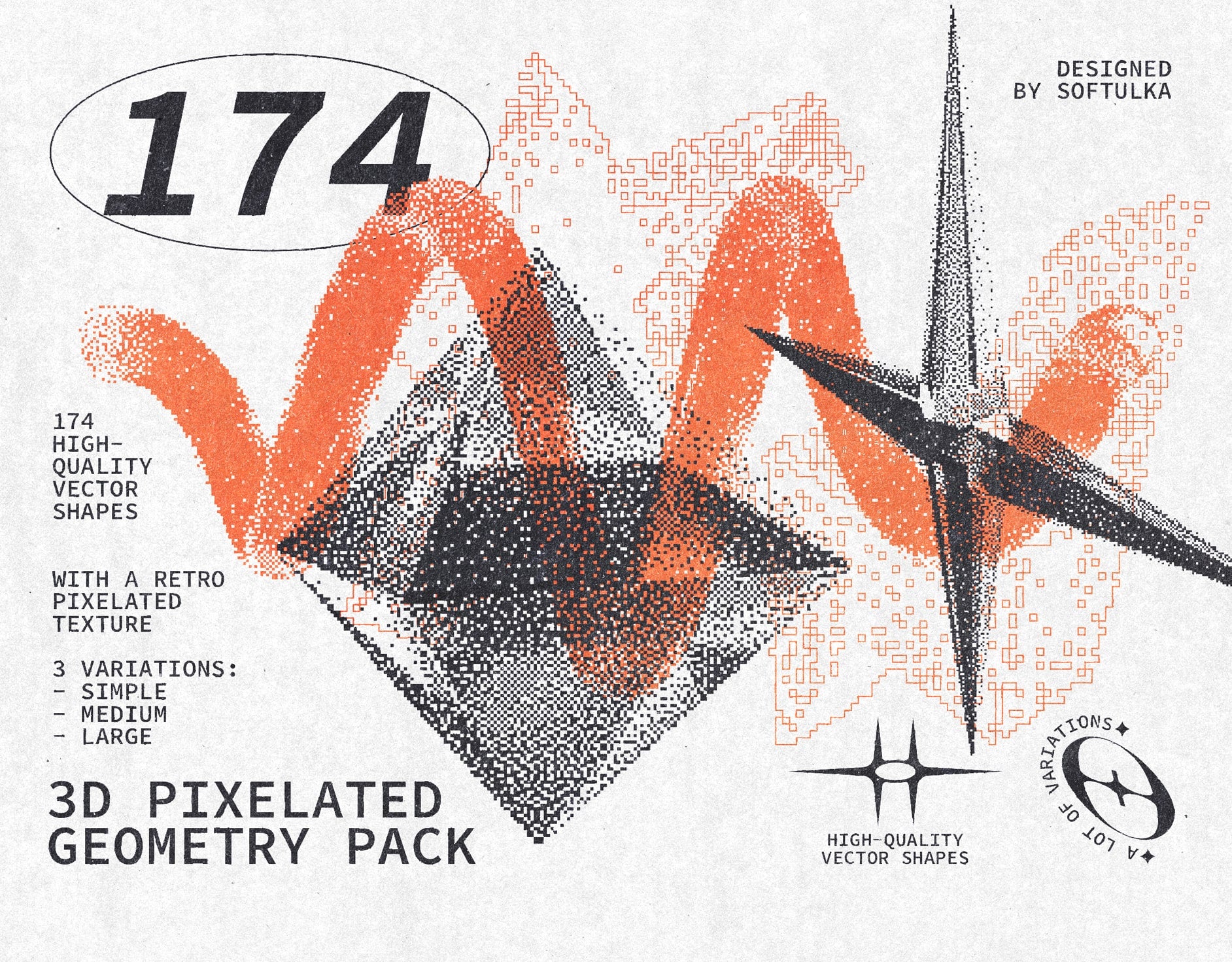 3D Pixelated Geometry Pack