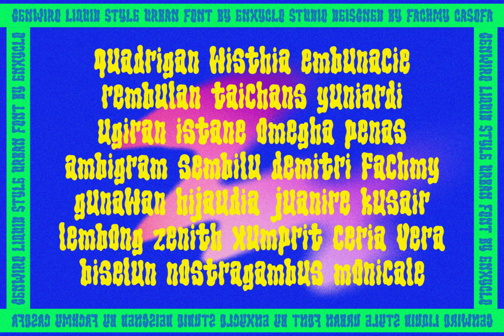 Genwiro - Urban Font