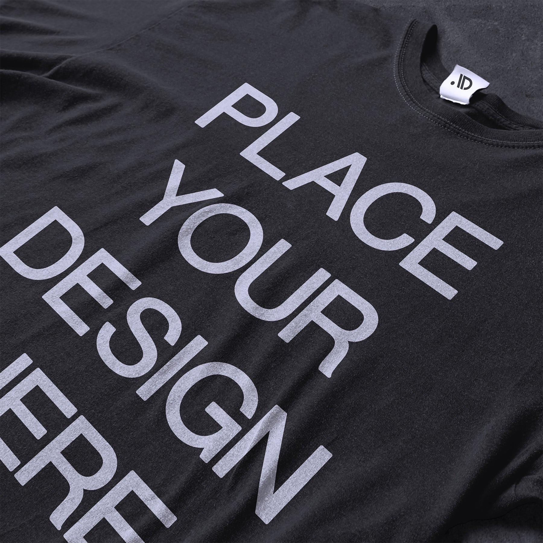 Close-up Relaxed Tee Mockup - secret-cache