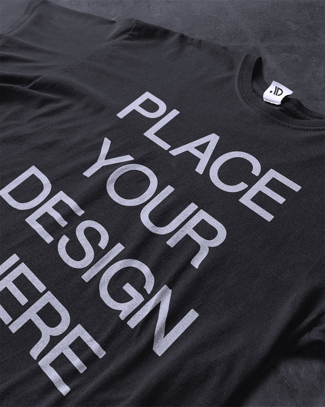 Close-up Relaxed Tee Mockup - secret-cache