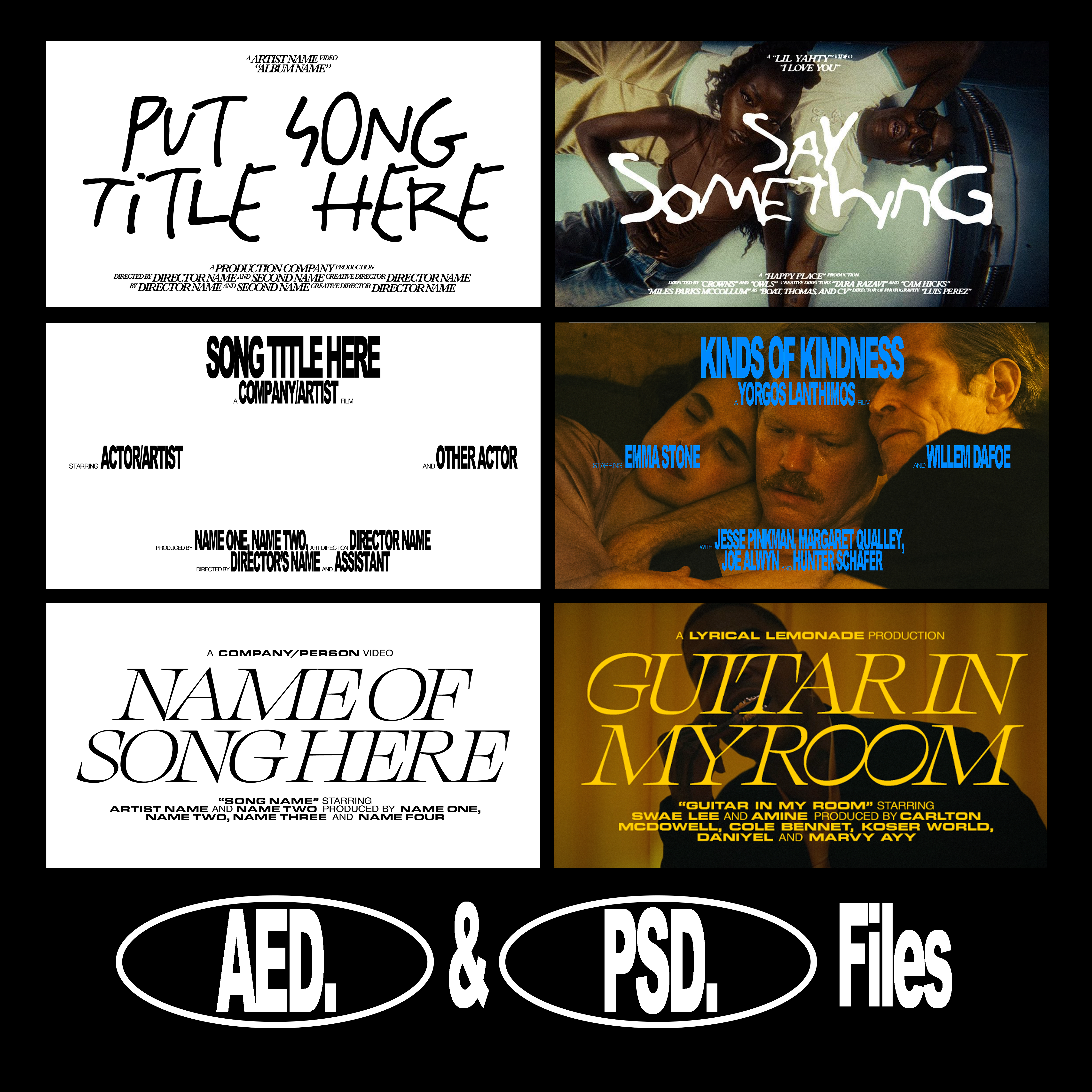 Music Video Title Cards - secret-cache