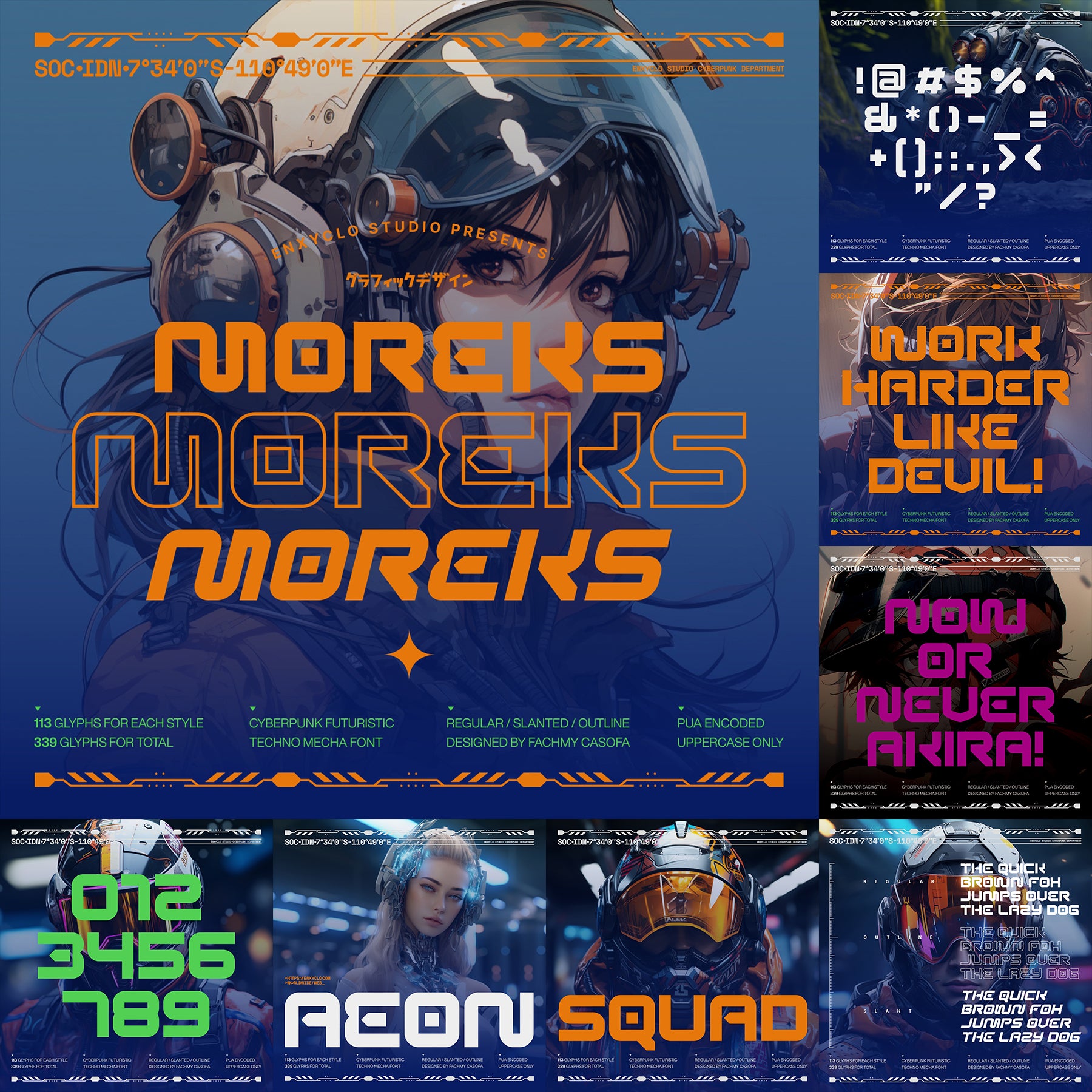 Cyberpunk Futuristic Font Bundle - secret-cache