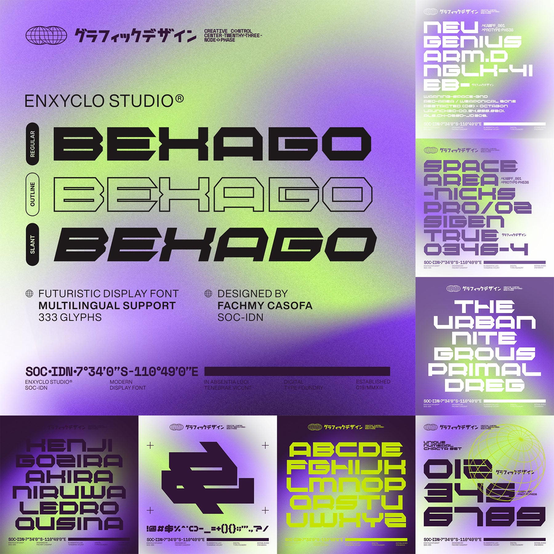 Cyberpunk Futuristic Font Bundle - secret-cache