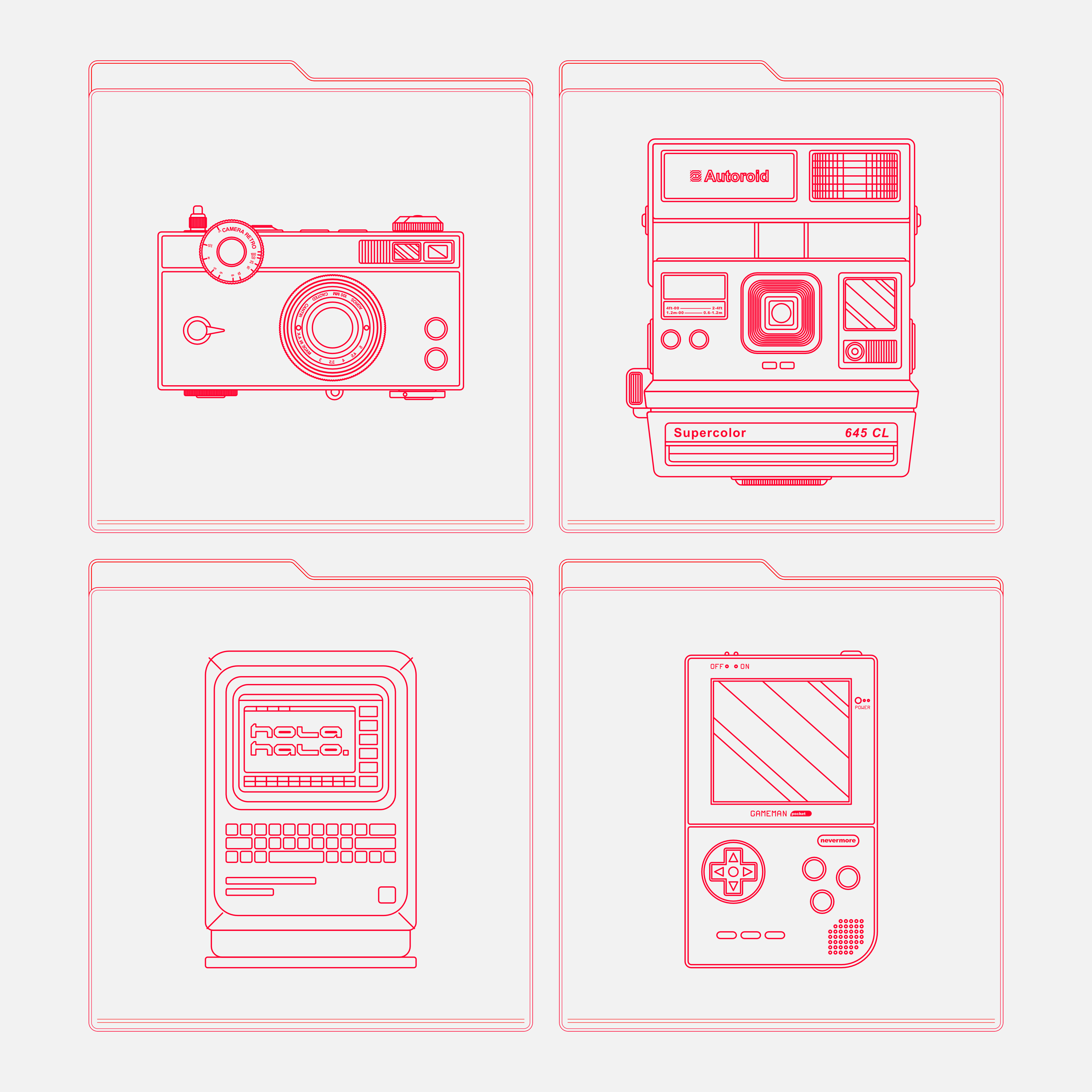Electronic Vector Line Art - secret-cache