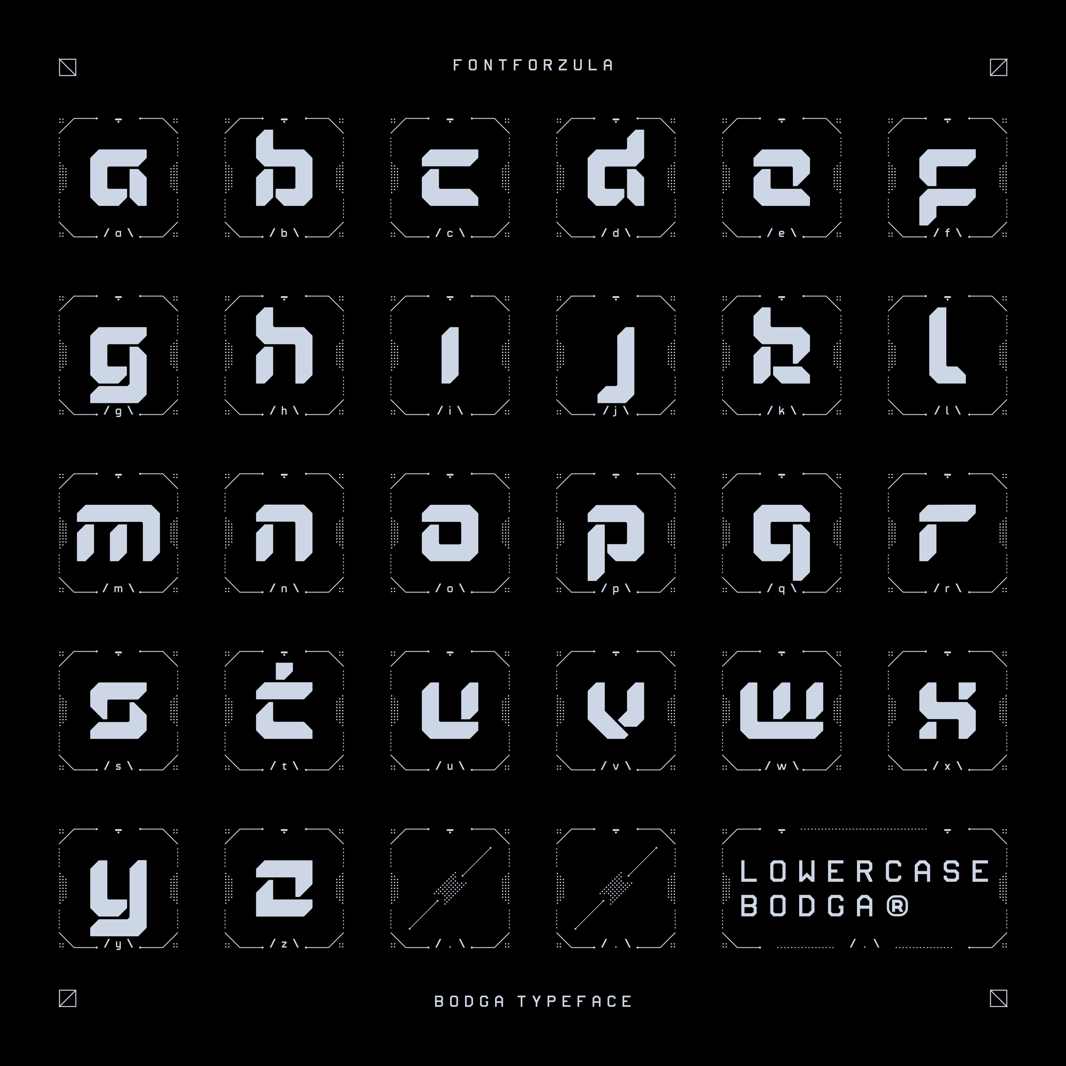 Bodga Typeface - secret-cache