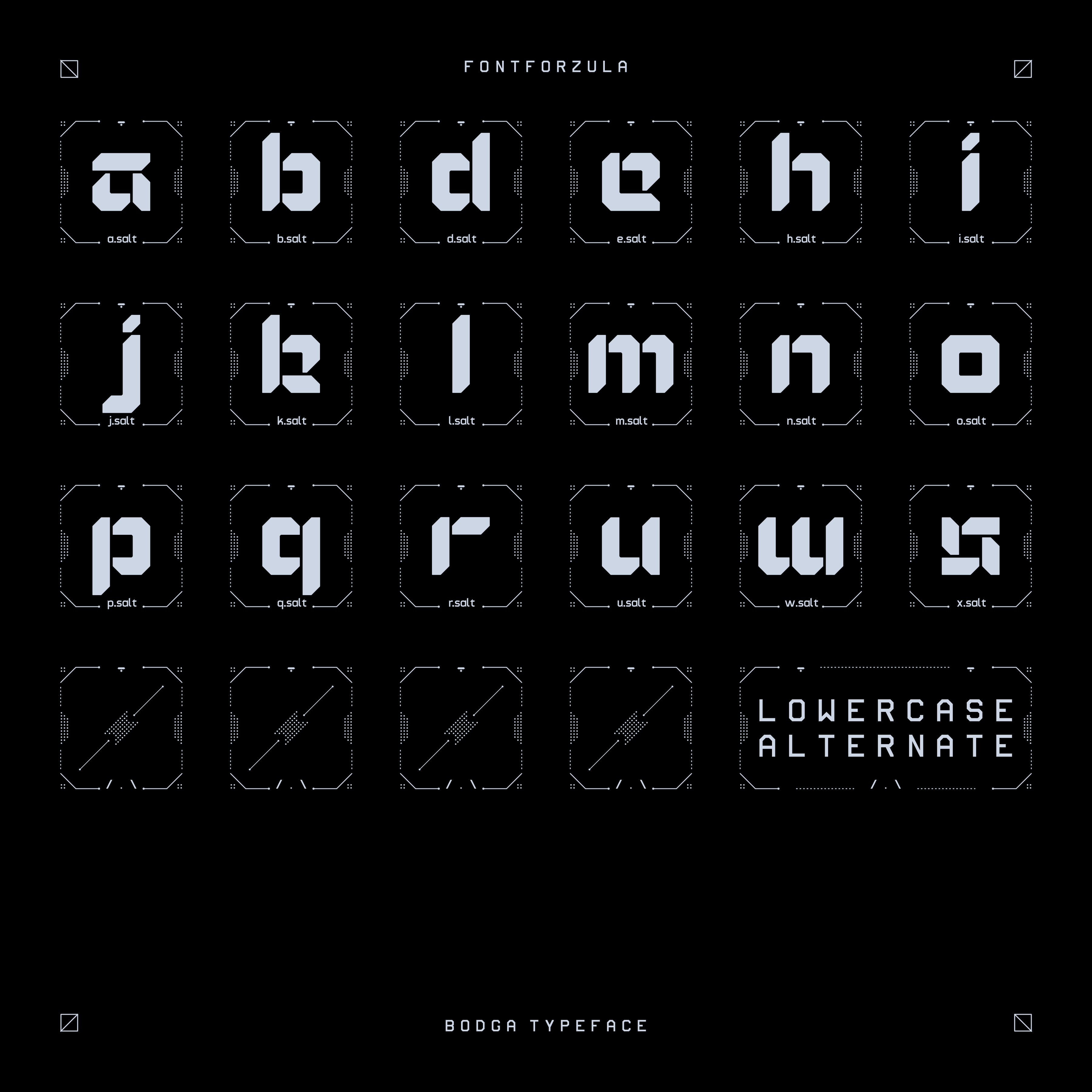 Bodga Typeface - secret-cache
