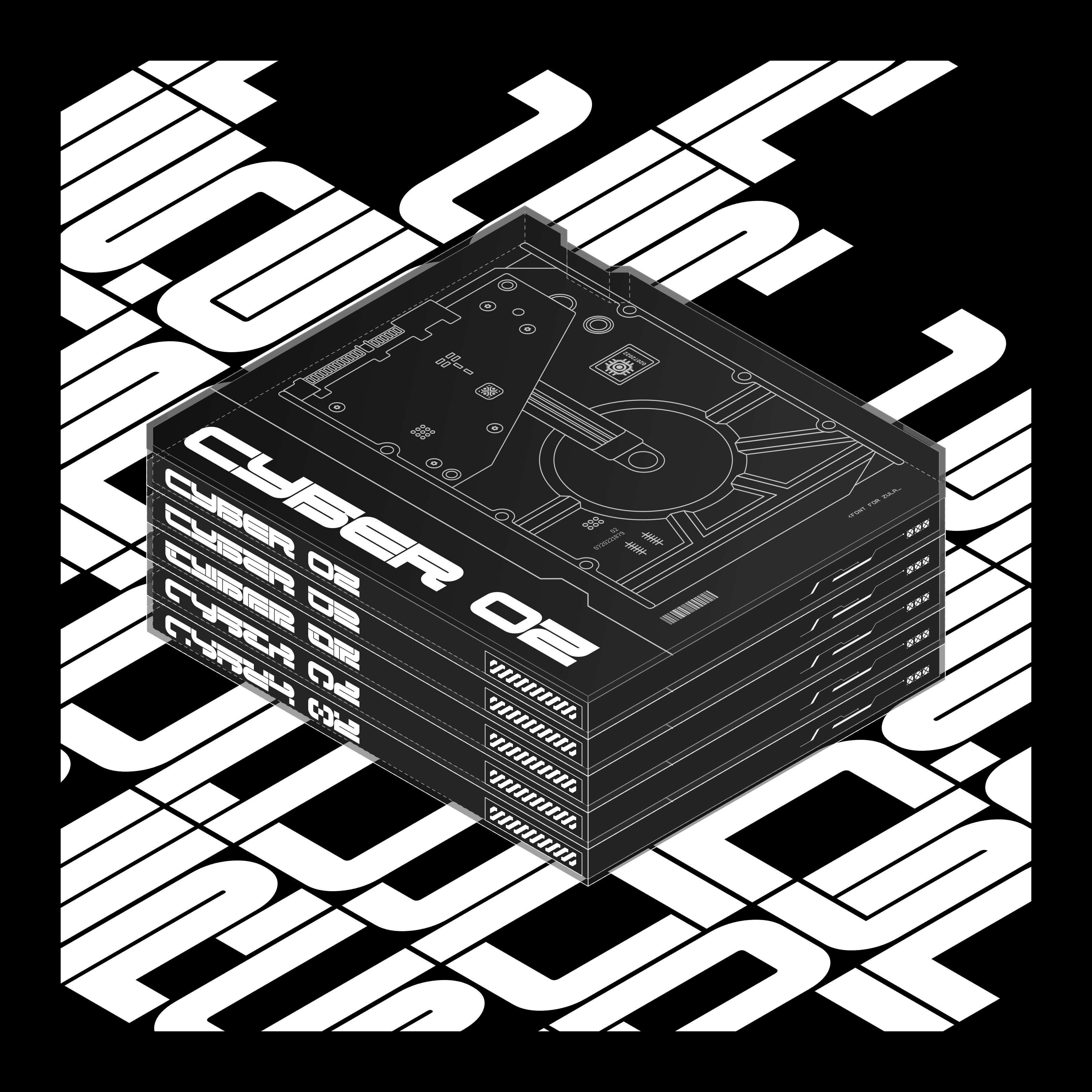 CYBER OZ STRAIGHT Typeface - secret-cache