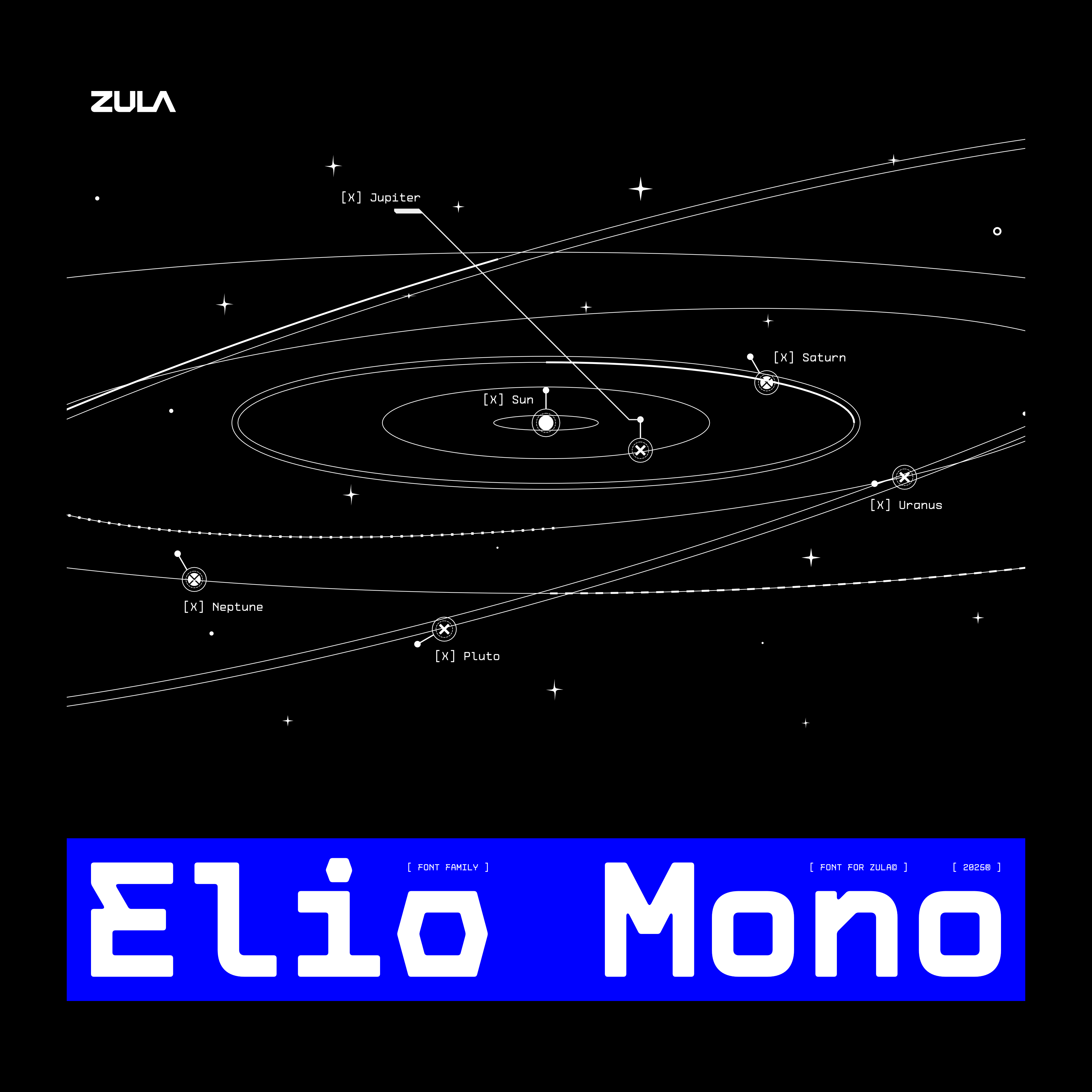 Elio Mono Font Family - secret-cache