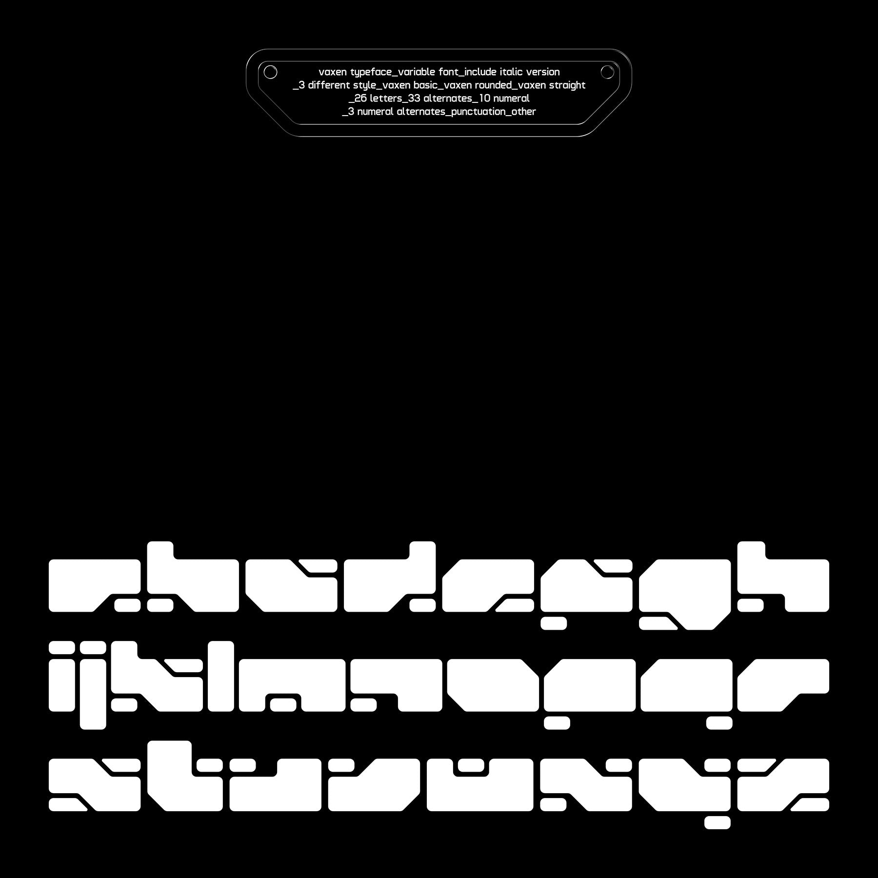 VAXEN ROUNDED Typeface - secret-cache