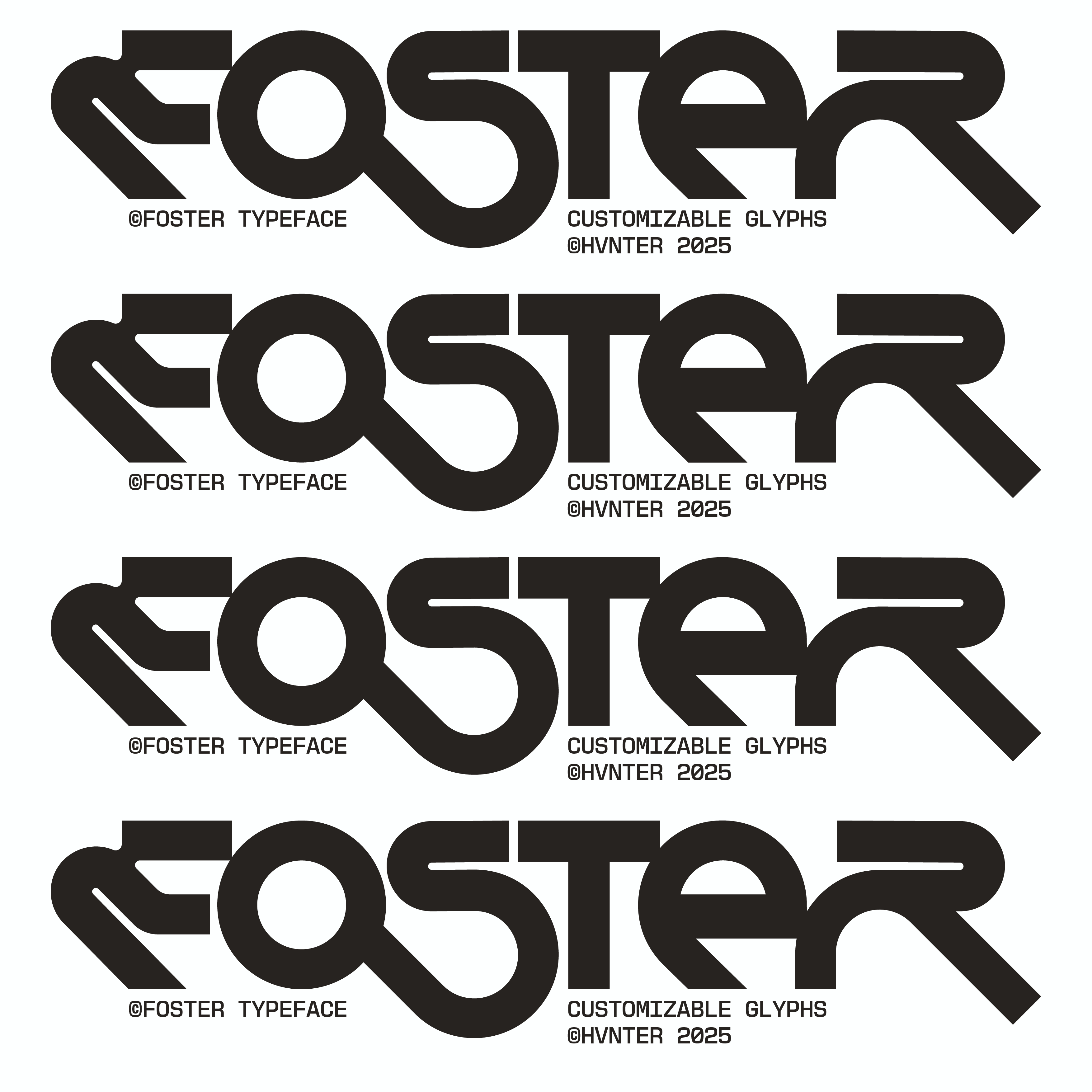 Foster Typeface