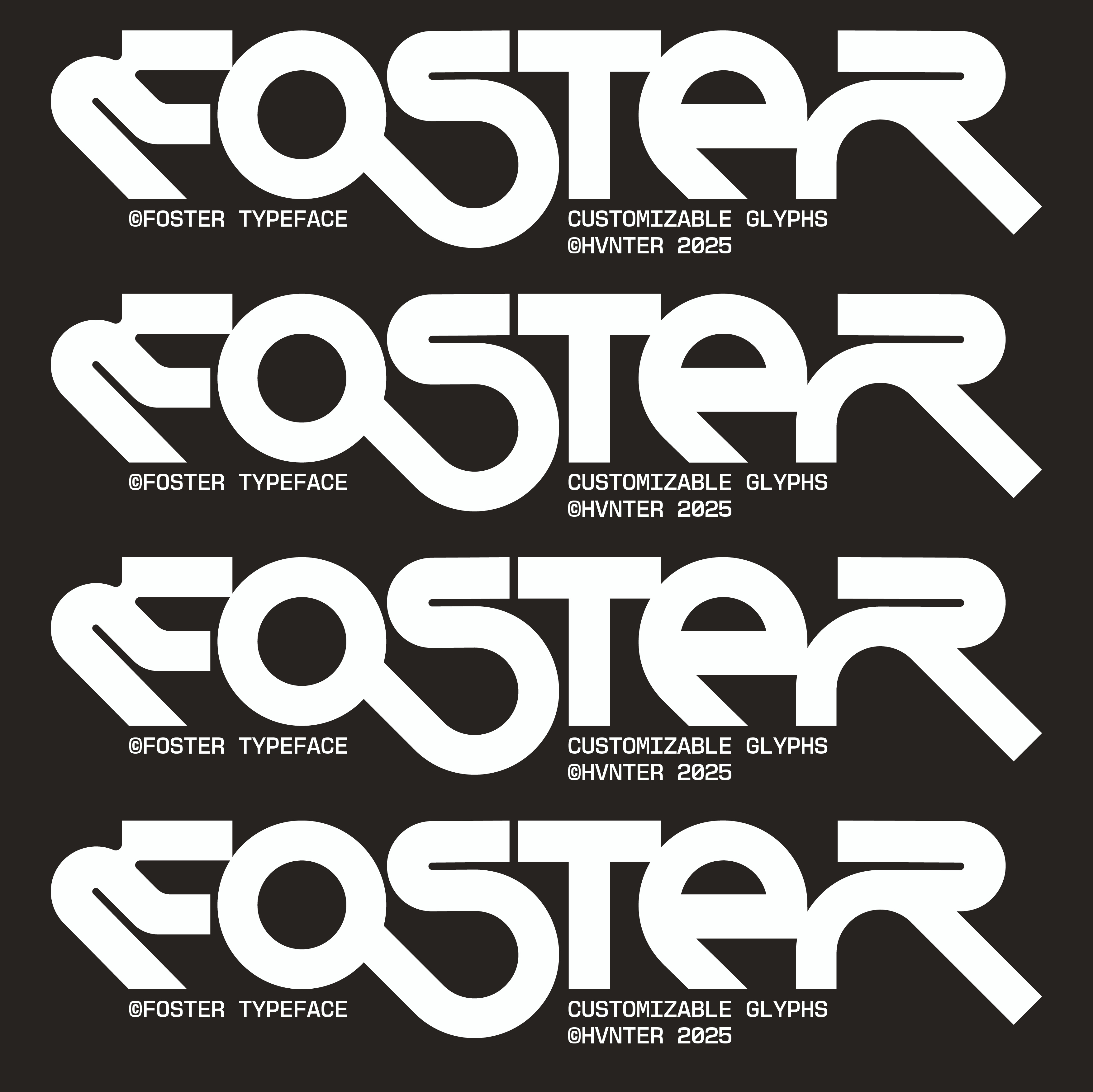 Foster Typeface