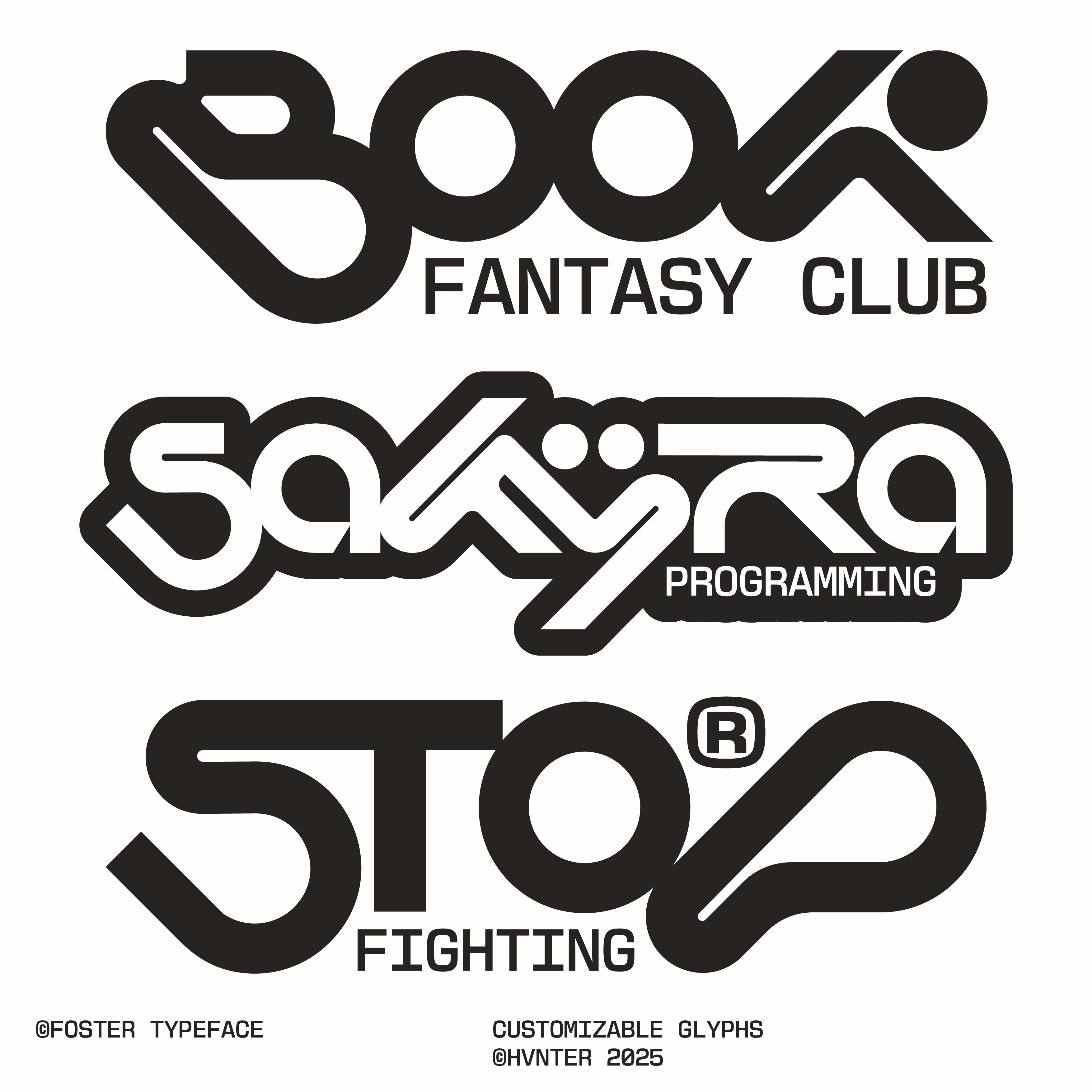 Foster Typeface