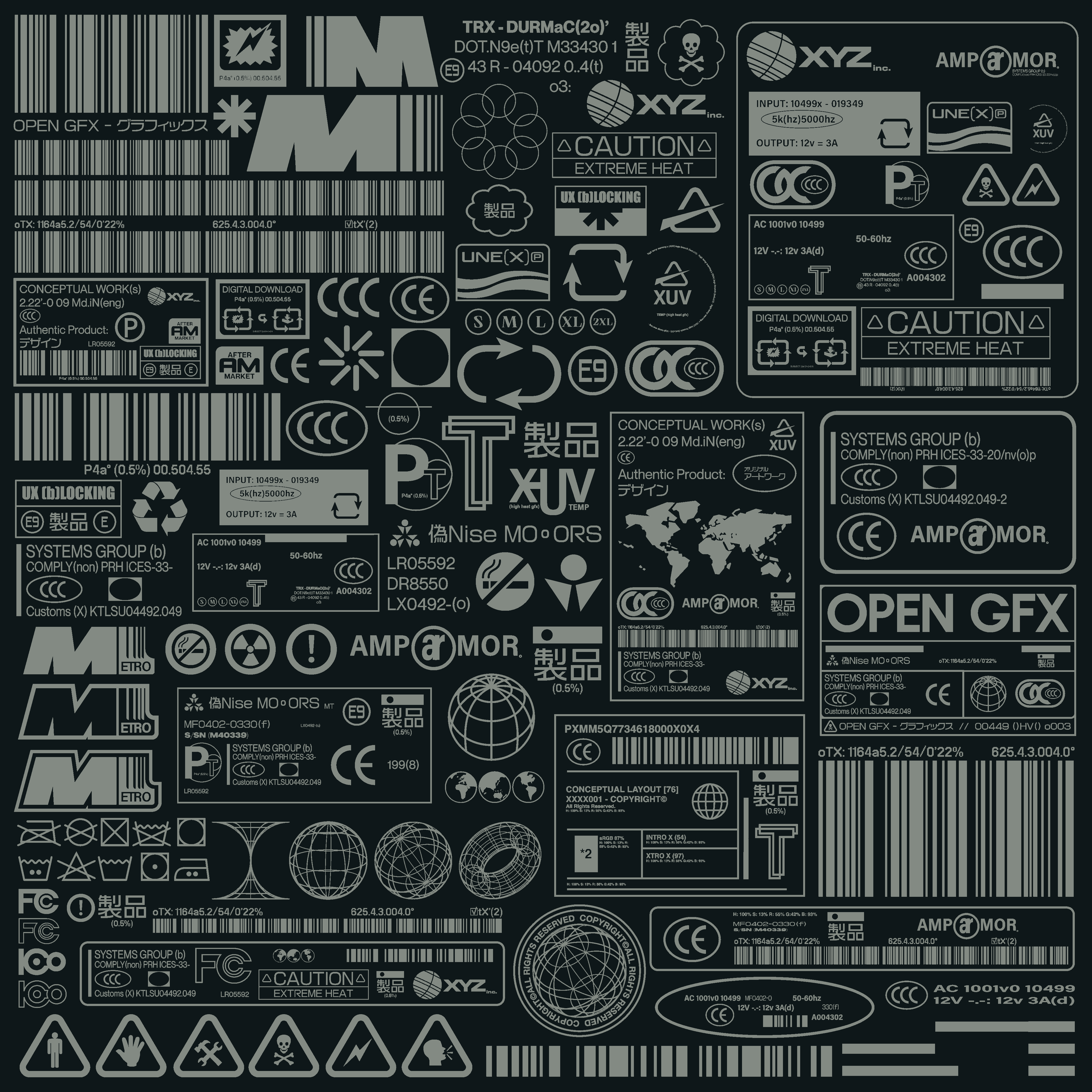Label Asset Pack - secret-cache