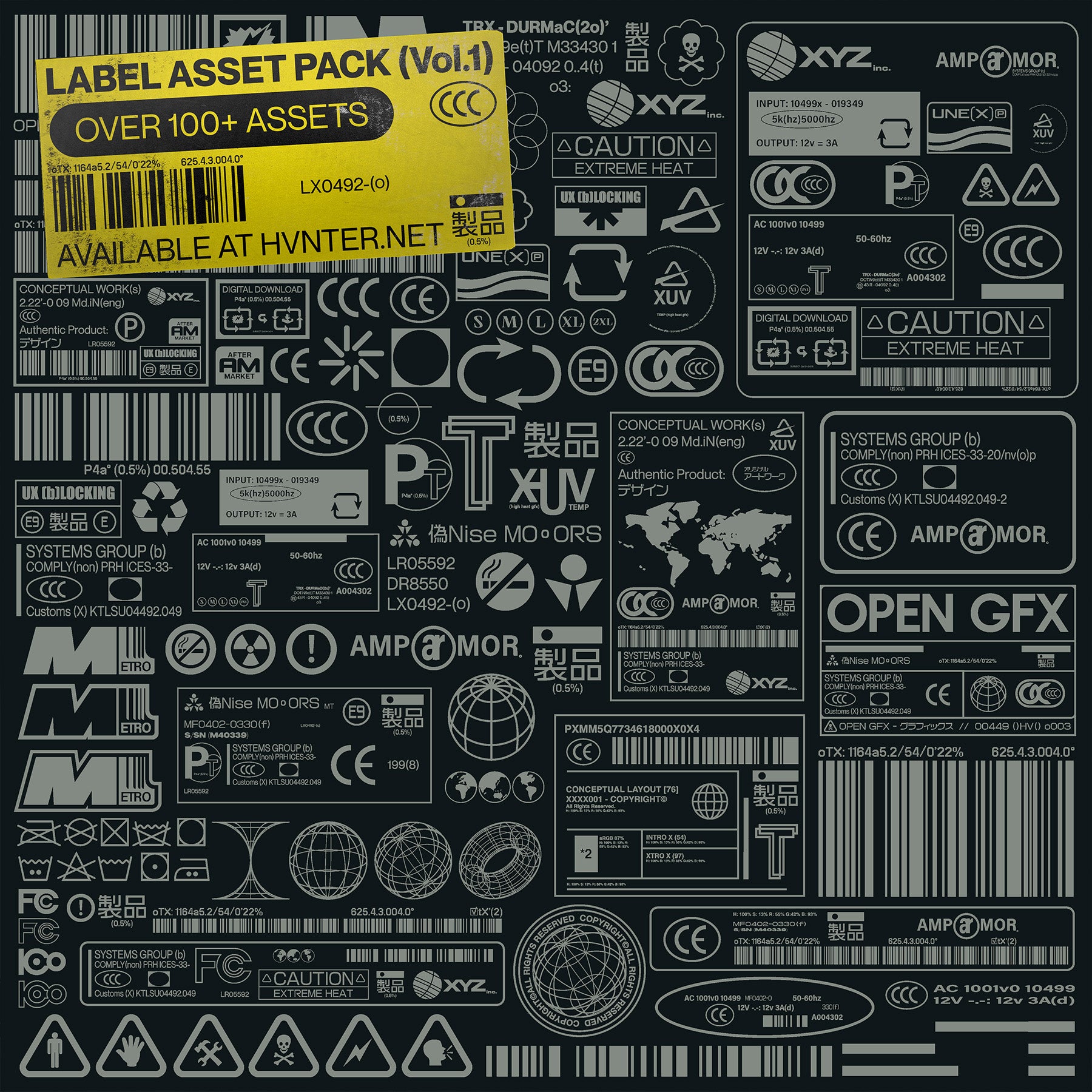 Label Asset Pack - secret-cache