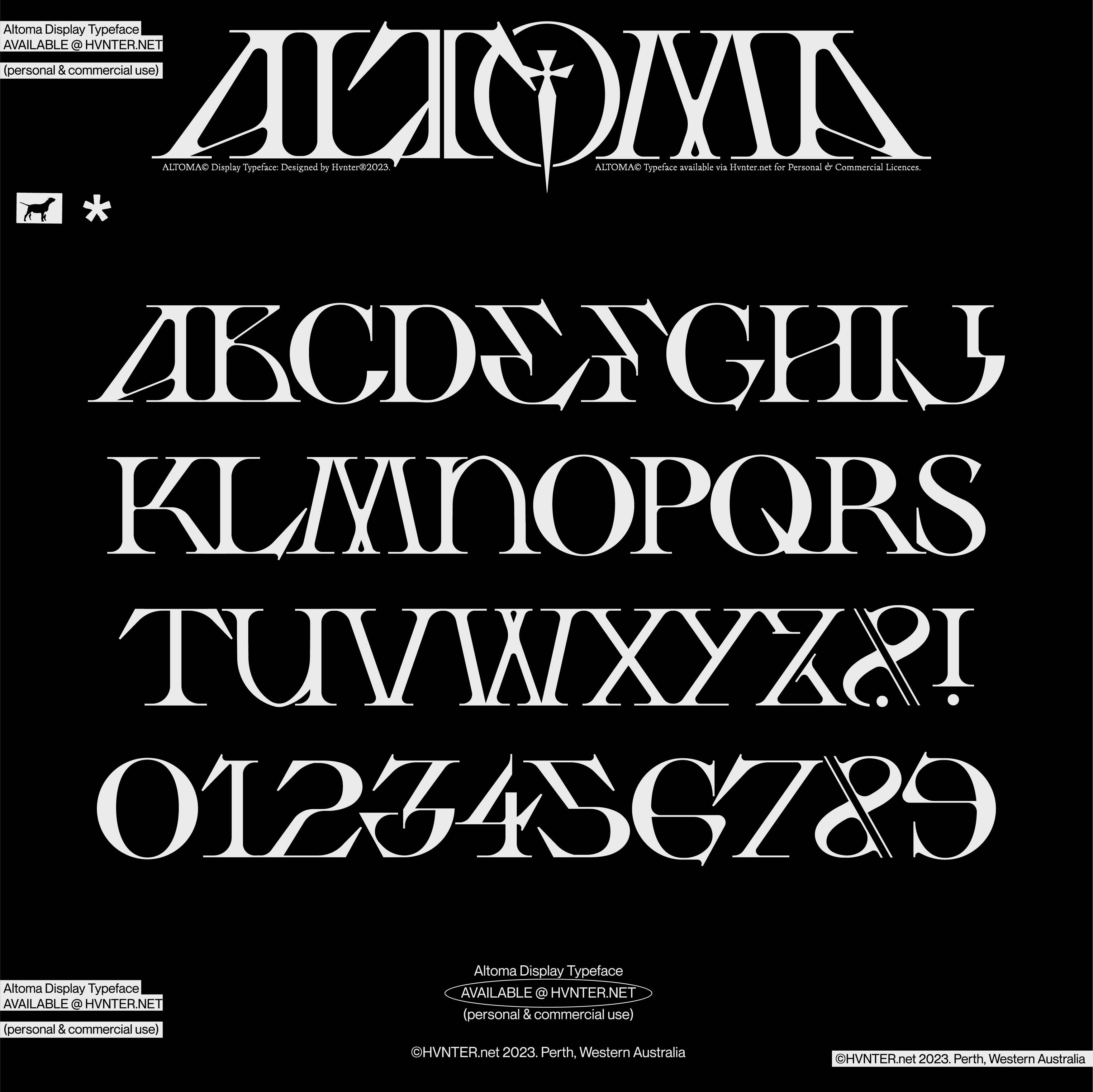 Altoma Typeface - secret-cache